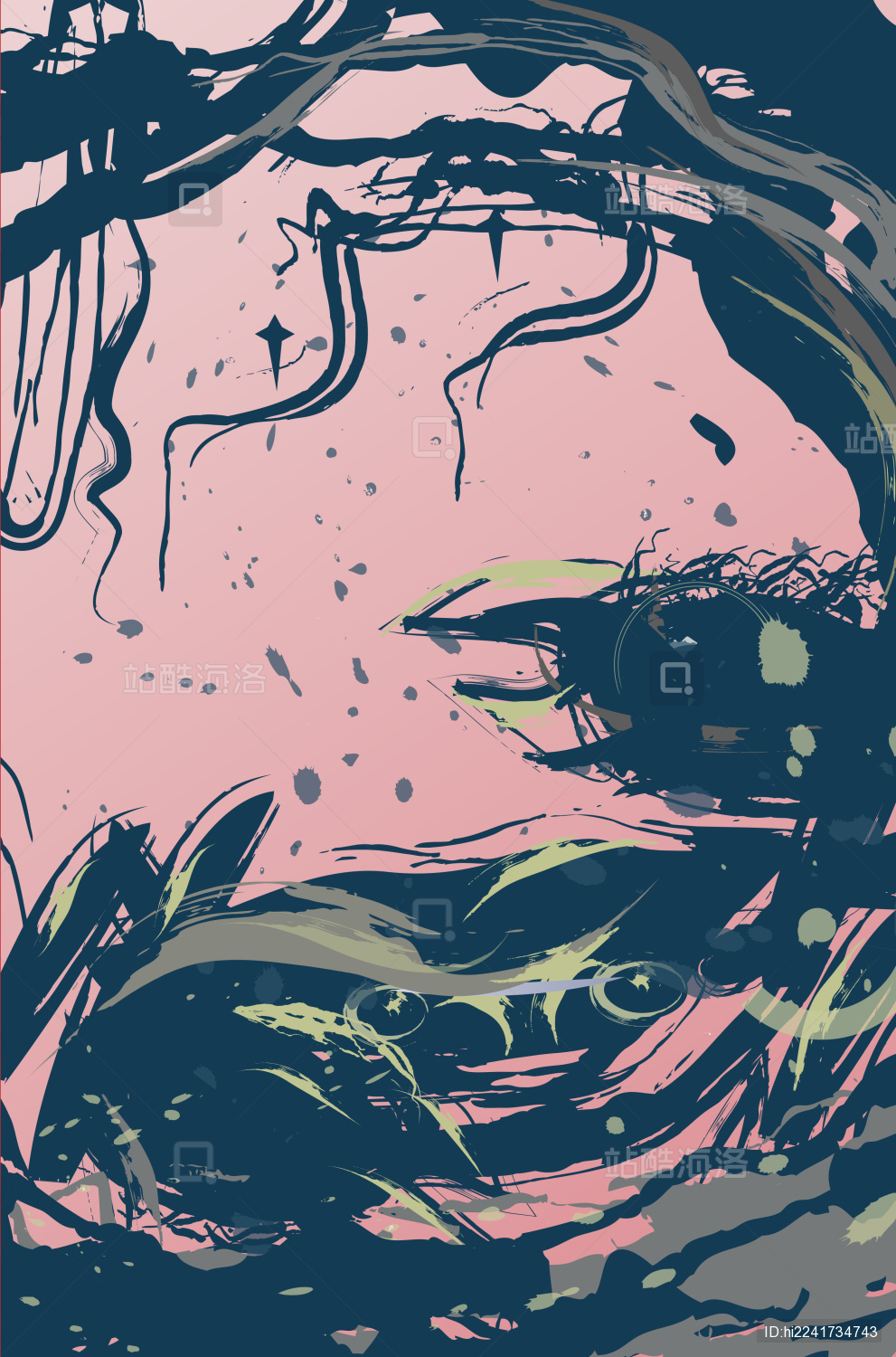 中国风山海经黄道十二星座系列插画