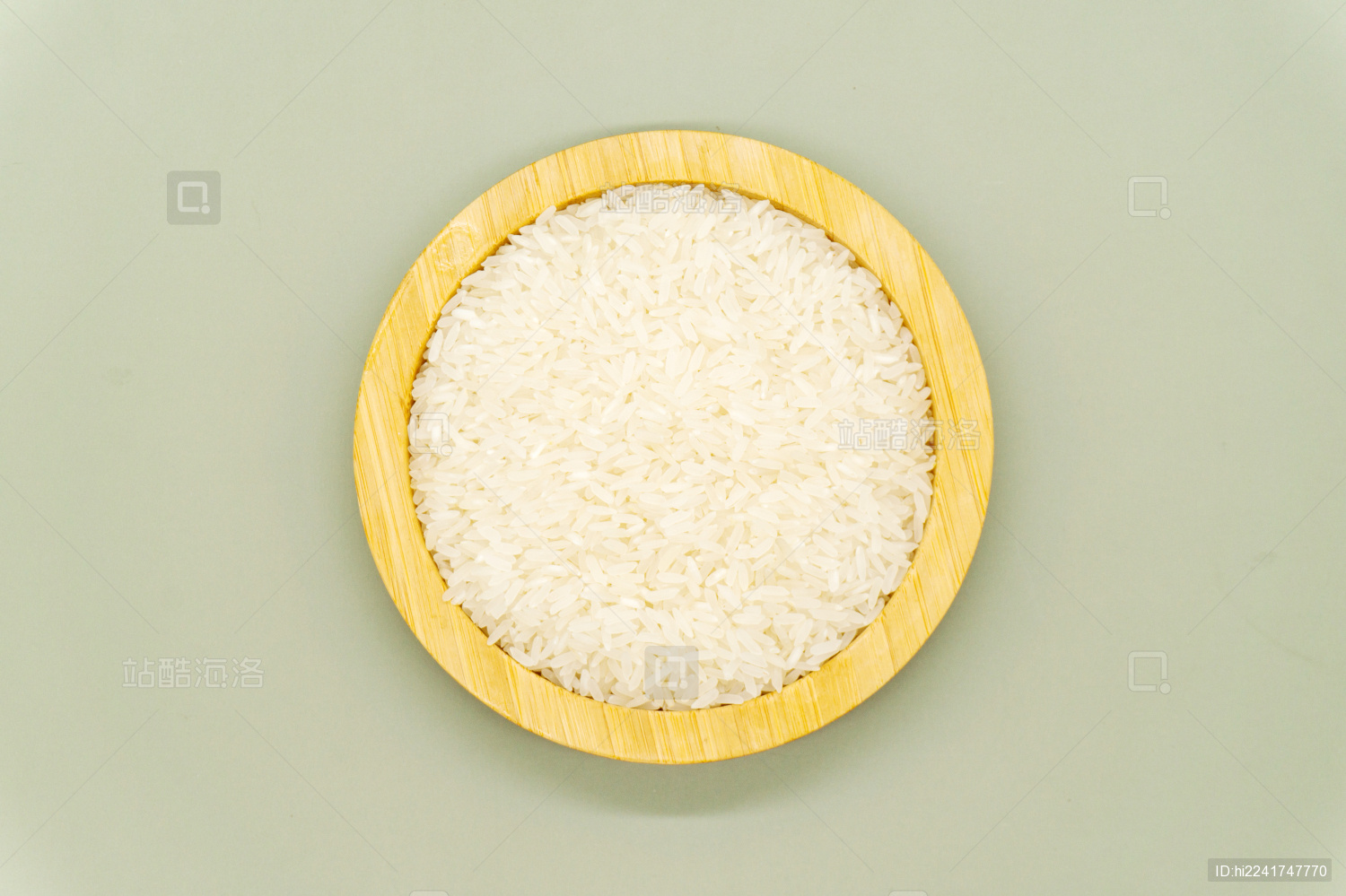 绿色背景主食粮食大米
