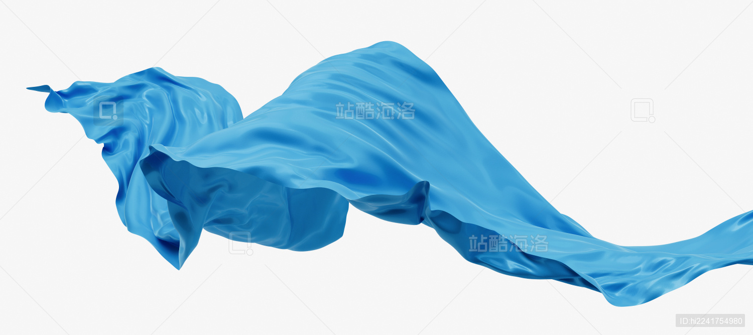随风流动的布料3D渲染