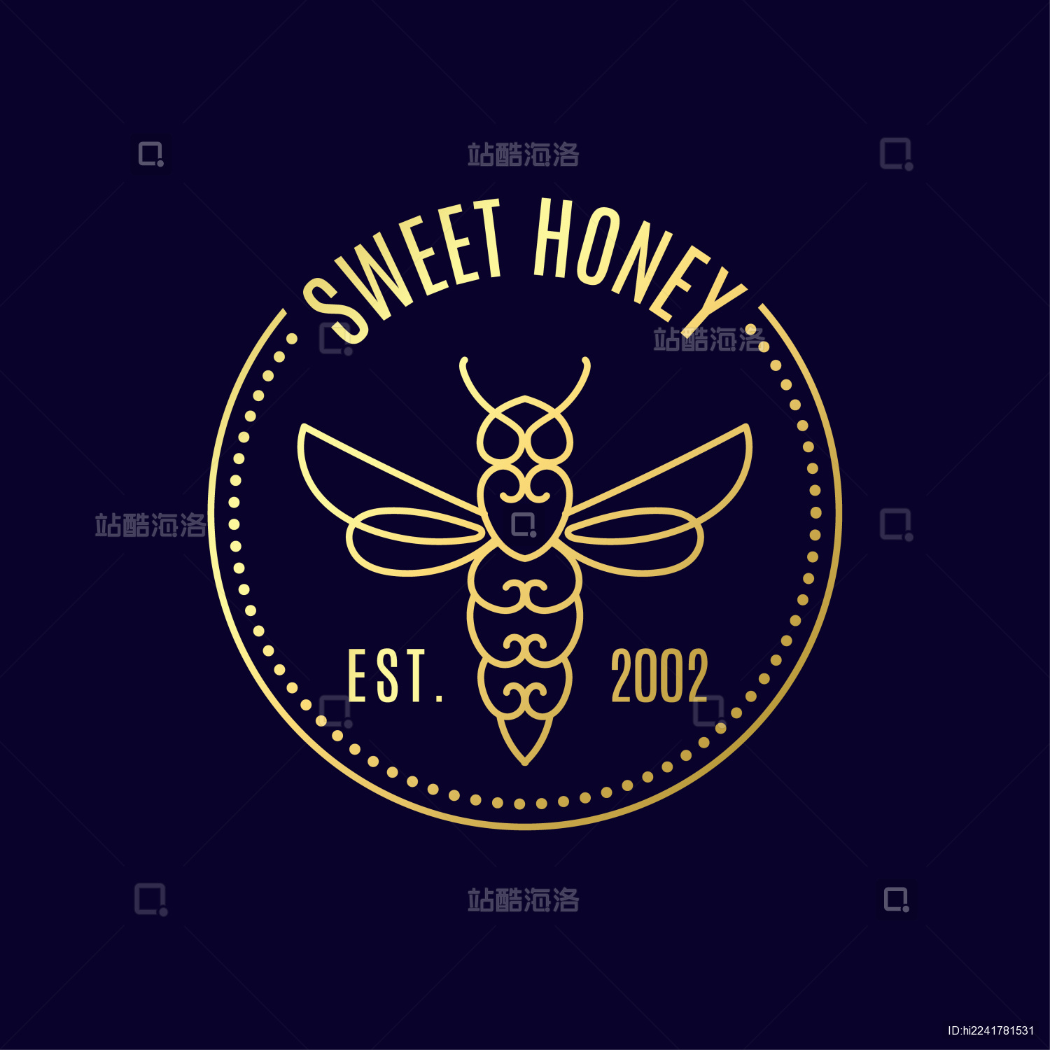 甜蜜蜂蜜产业logo插图