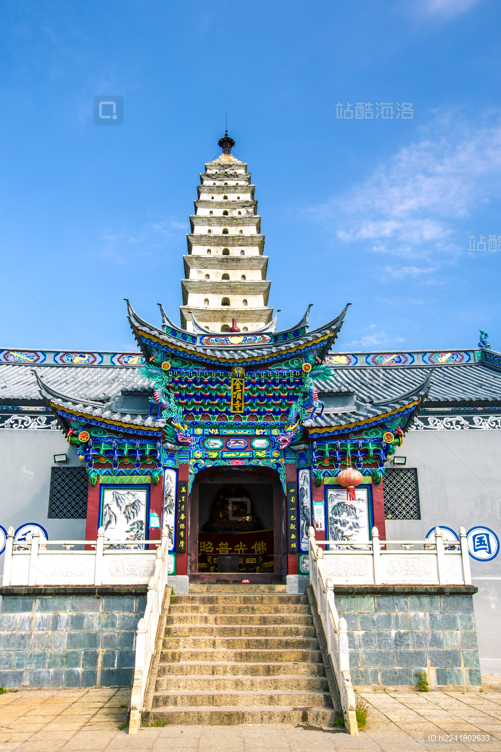 中国云南省大理州宾川县鸡足山顶金顶寺建筑_站酷海洛_正版图片_视频