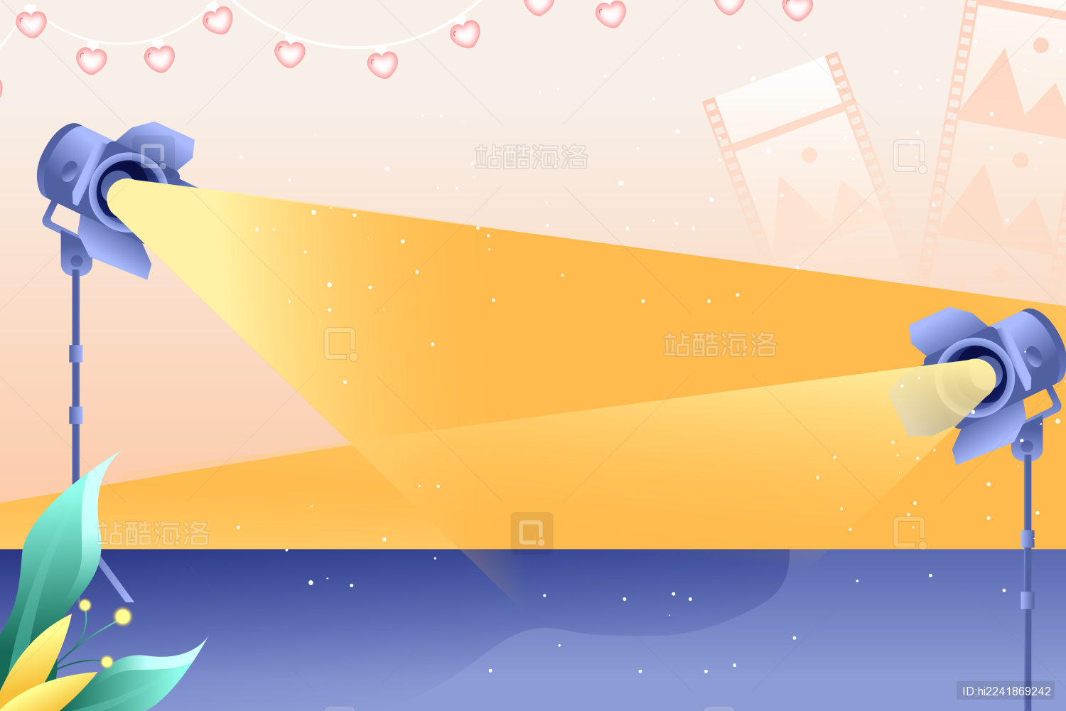 摄影背景矢量插画