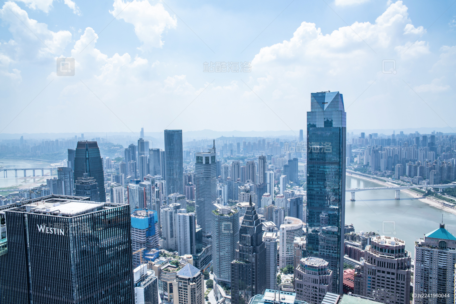 中国重庆解放碑CBD建筑风光  