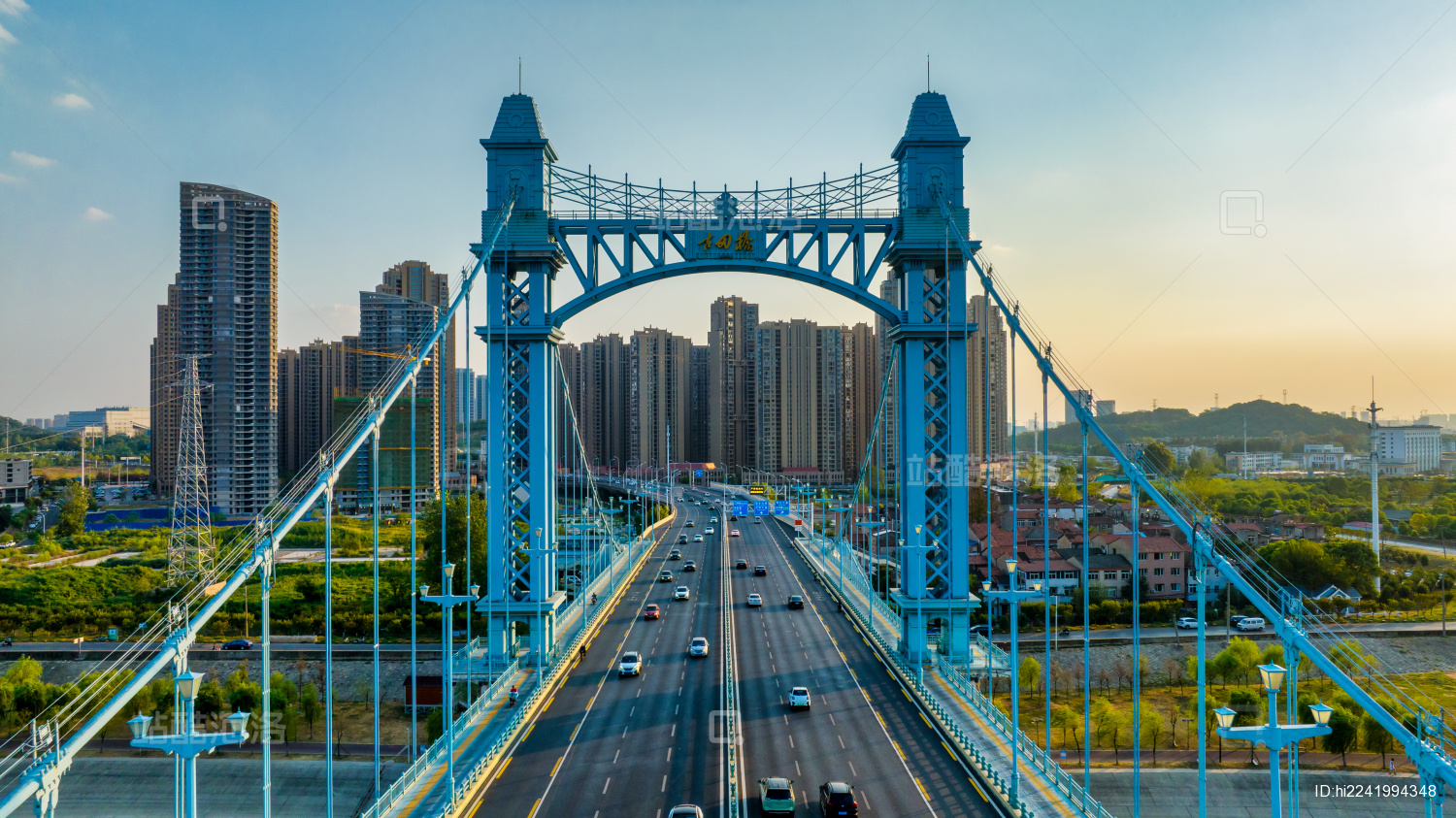 中国湖北武汉古田桥傍晚时分