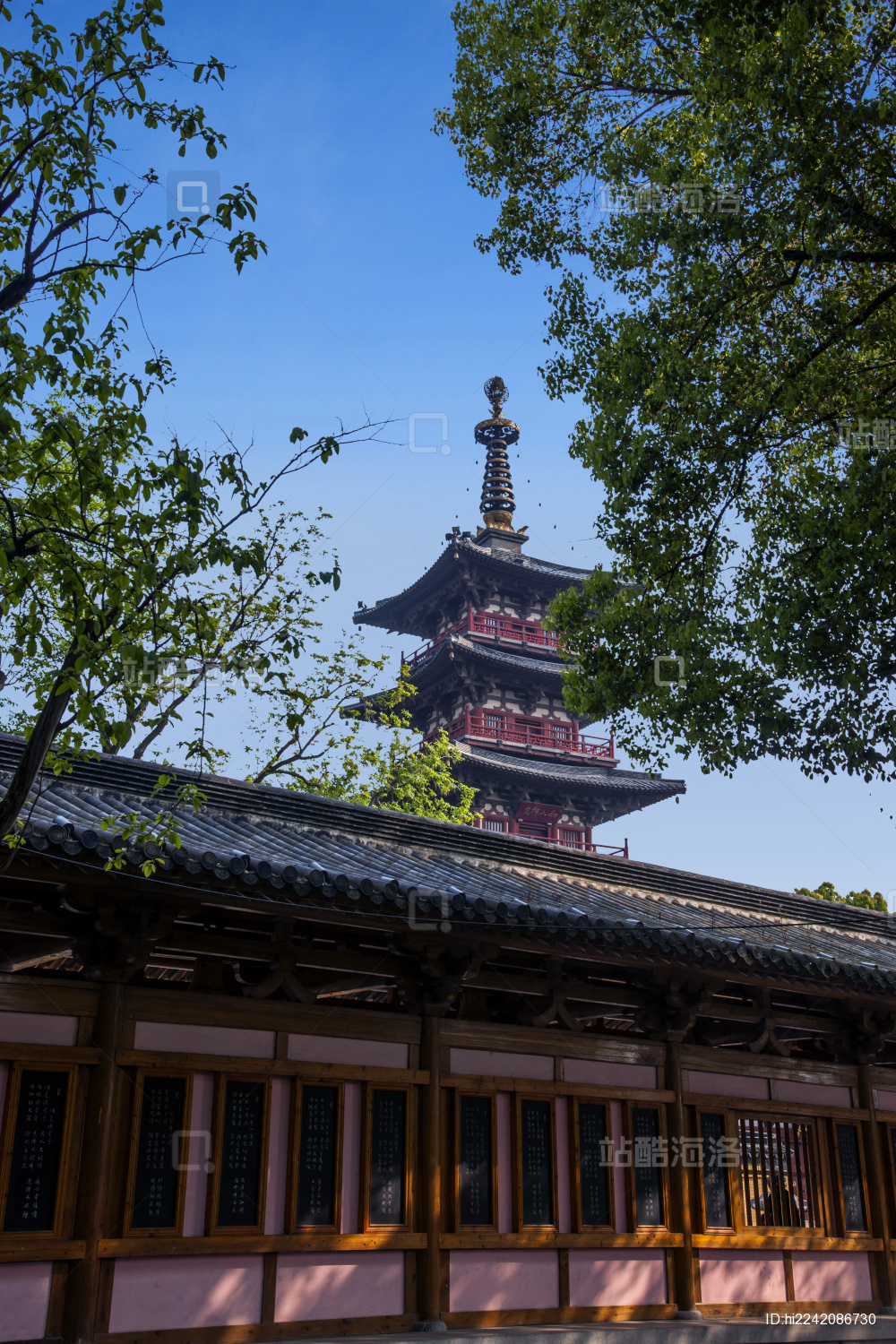 苏州寒山寺碑林长廊_站酷海洛_正版图片_视频_字体_音乐素材交易平台