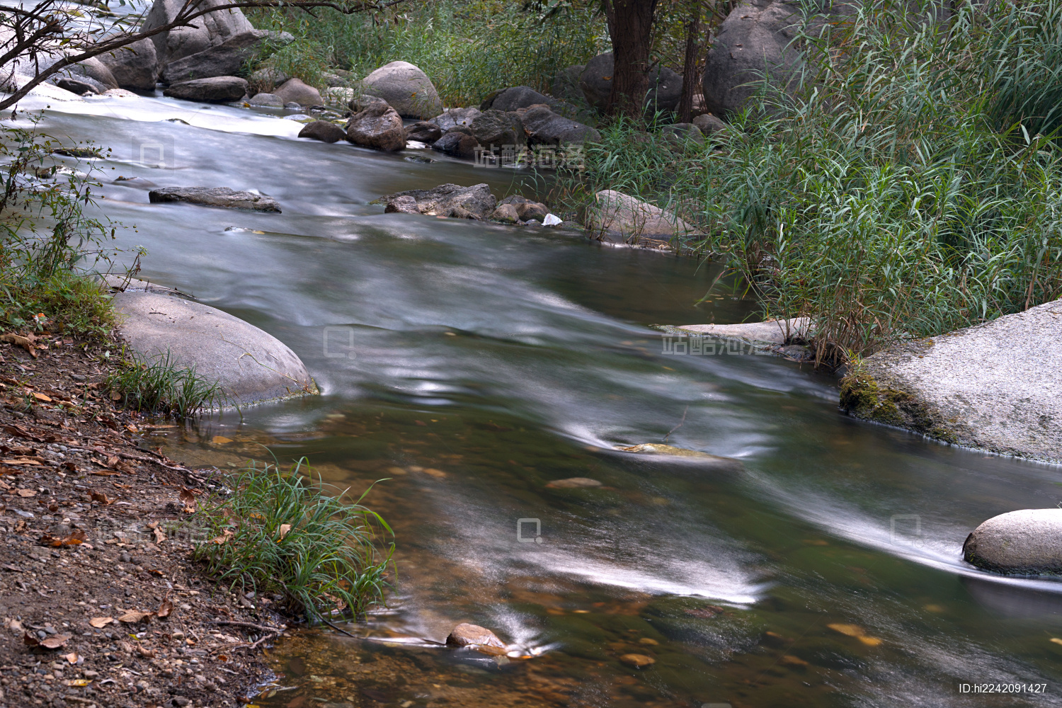 北京山区景点溪流慢门摄影