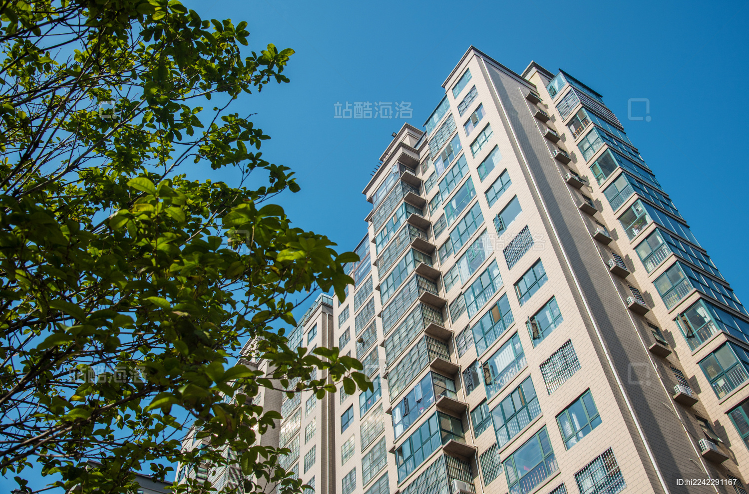 现代高层住宅建筑局部