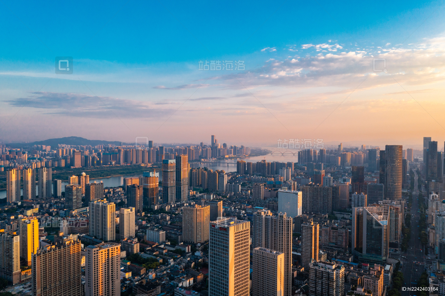 航拍长沙城市风光