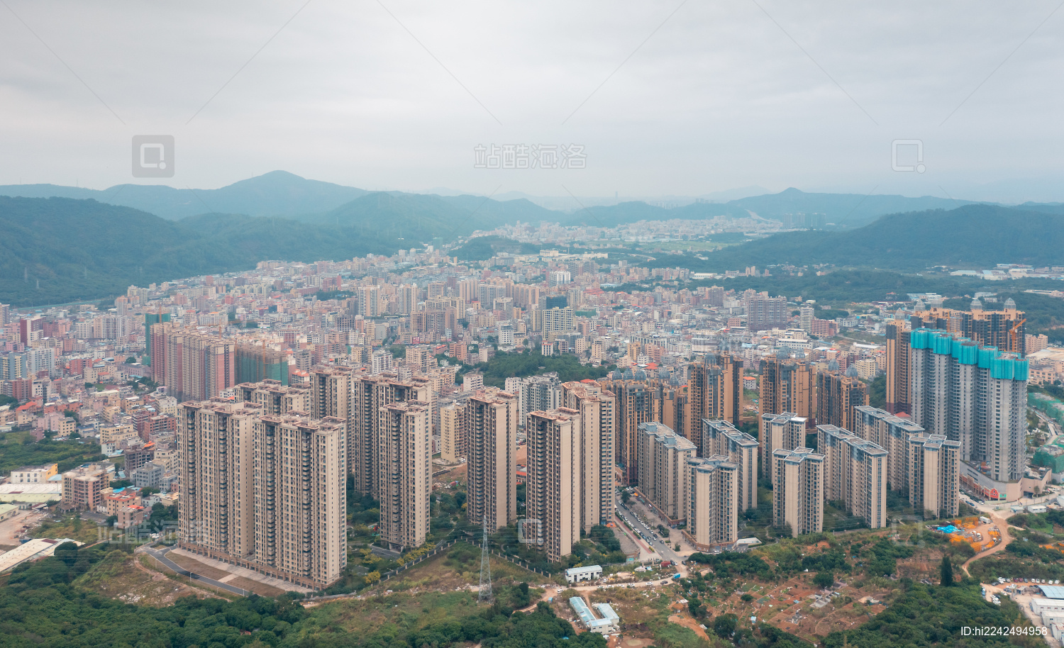 航拍惠州新圩镇