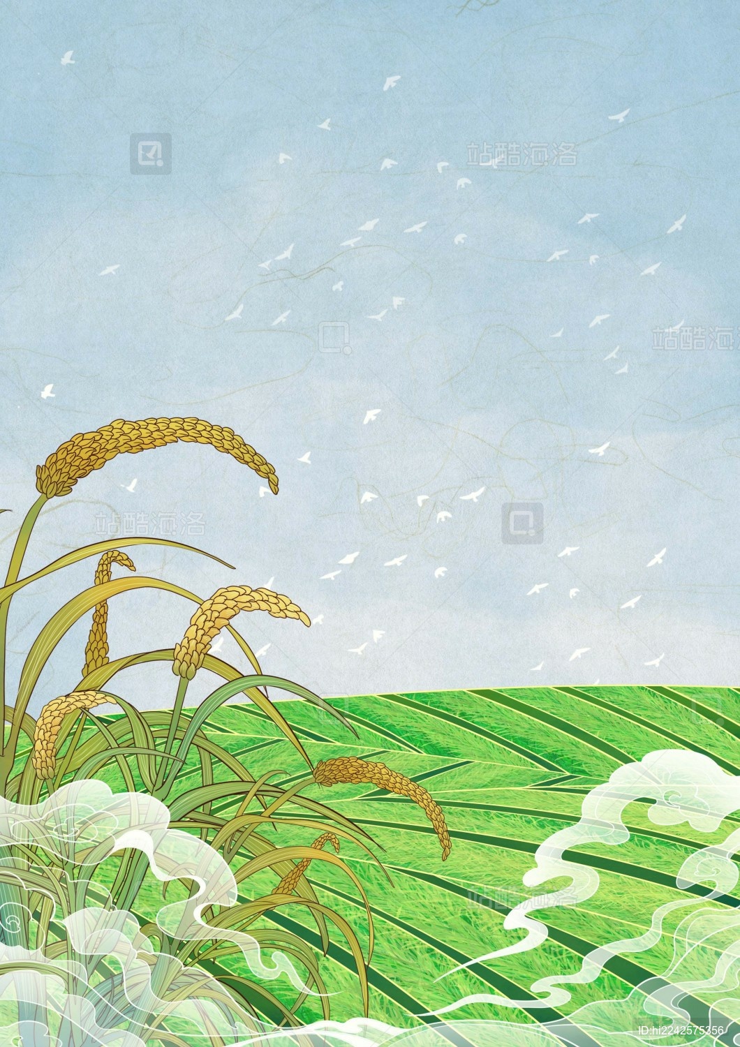 国风二十四节气插画芒种