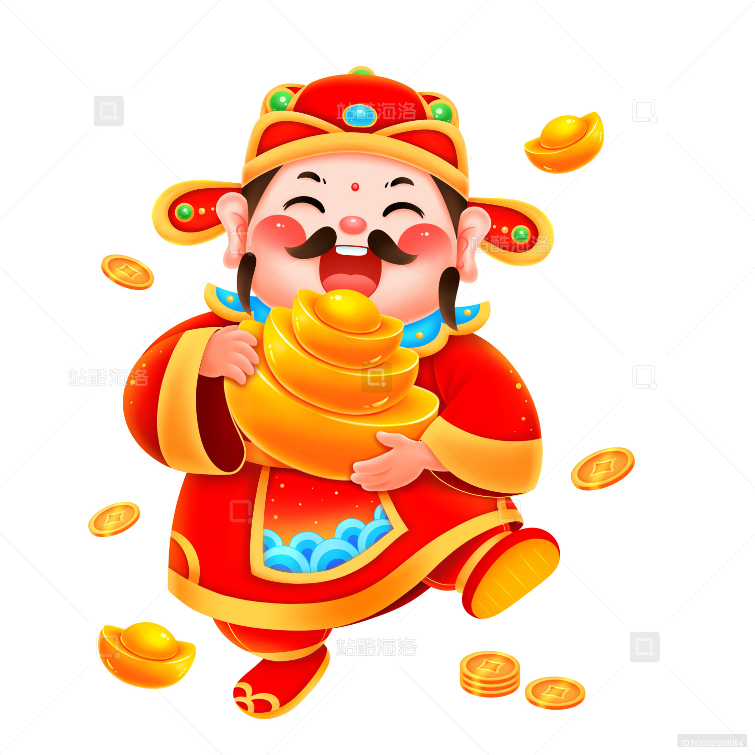 新年春节财神招财进宝