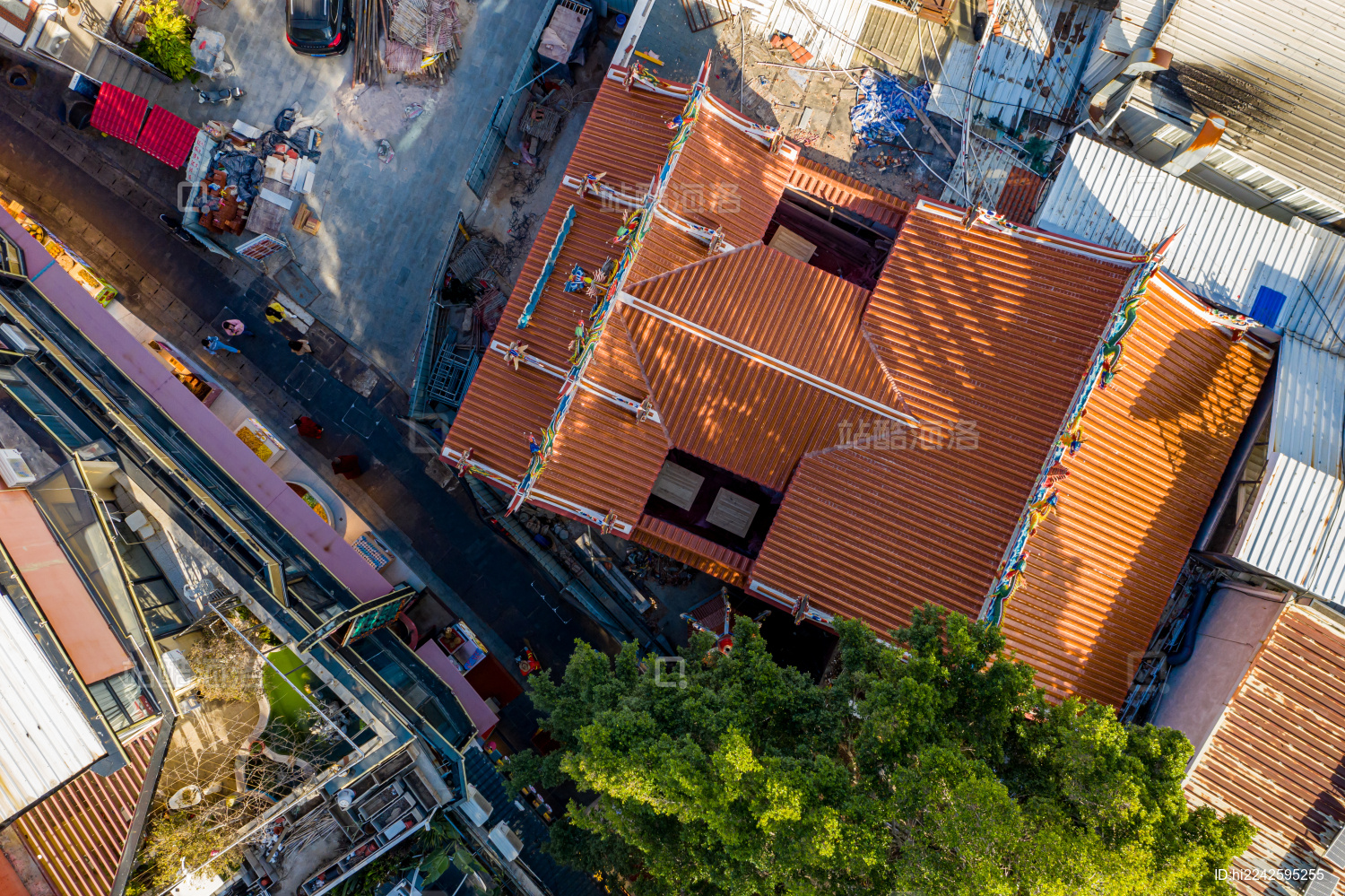 航拍福建厦门曾厝垵文创村闽南沿海小渔村