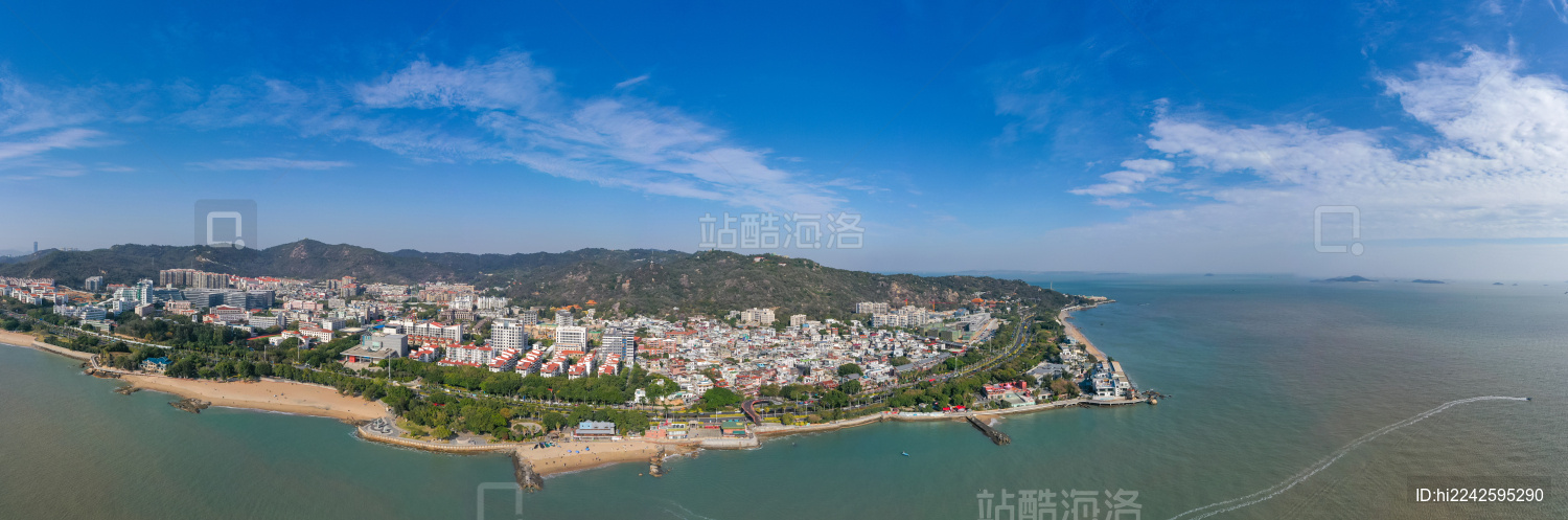 航拍福建厦门曾厝垵文创村闽南沿海小渔村