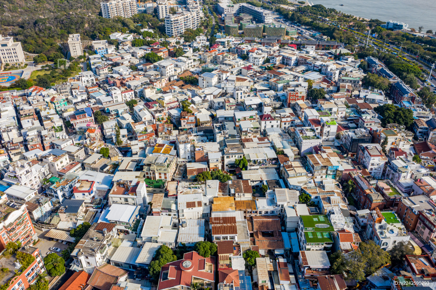 航拍福建厦门曾厝垵文创村闽南沿海小渔村