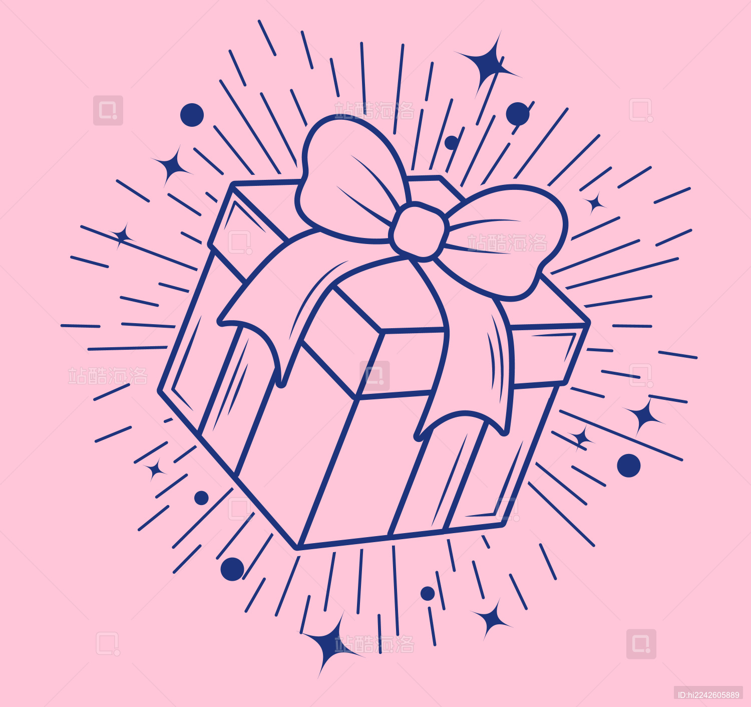 带蝴蝶结的礼盒