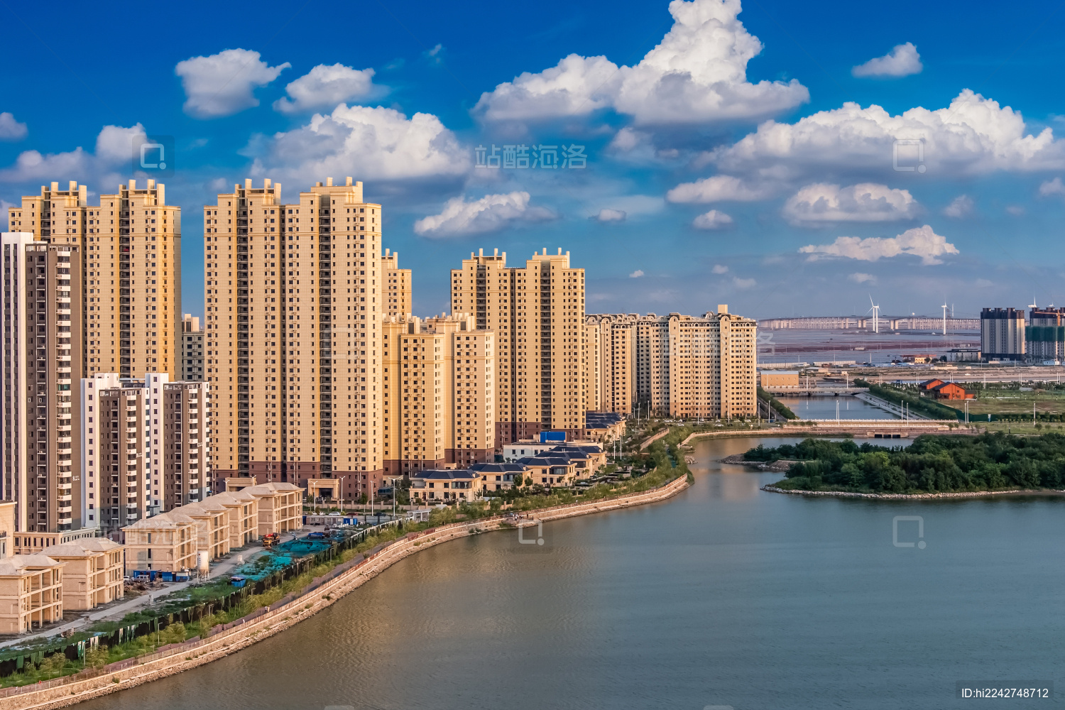河北省黄骅市渤海新区主城区高楼大厦建筑