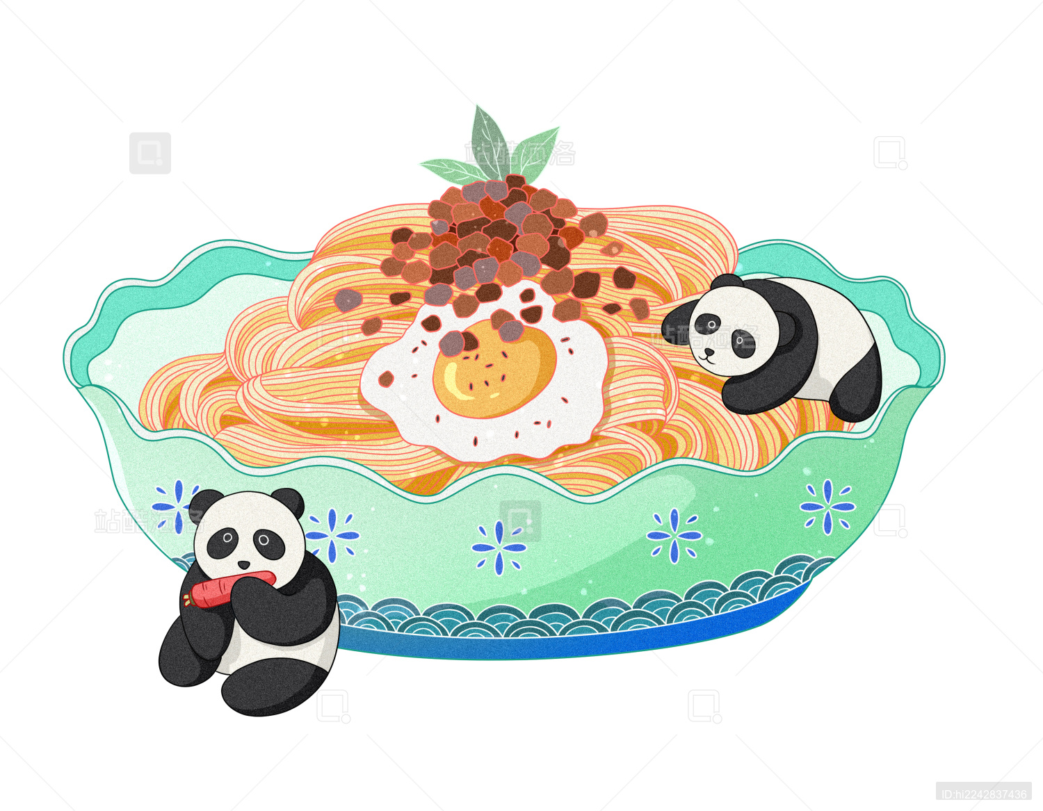 一份美味的鸡蛋面