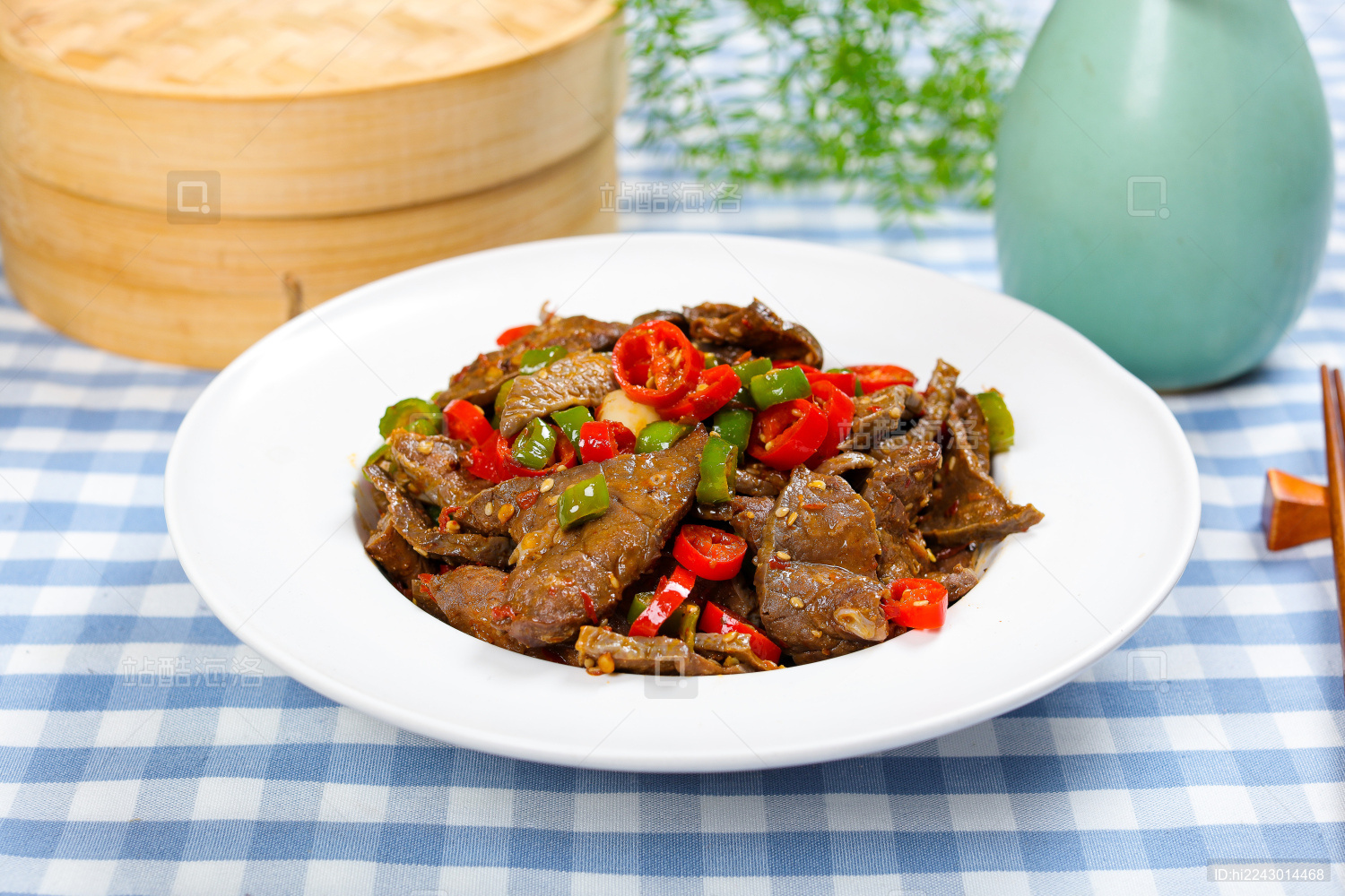 美味家常菜酱爆猪肺