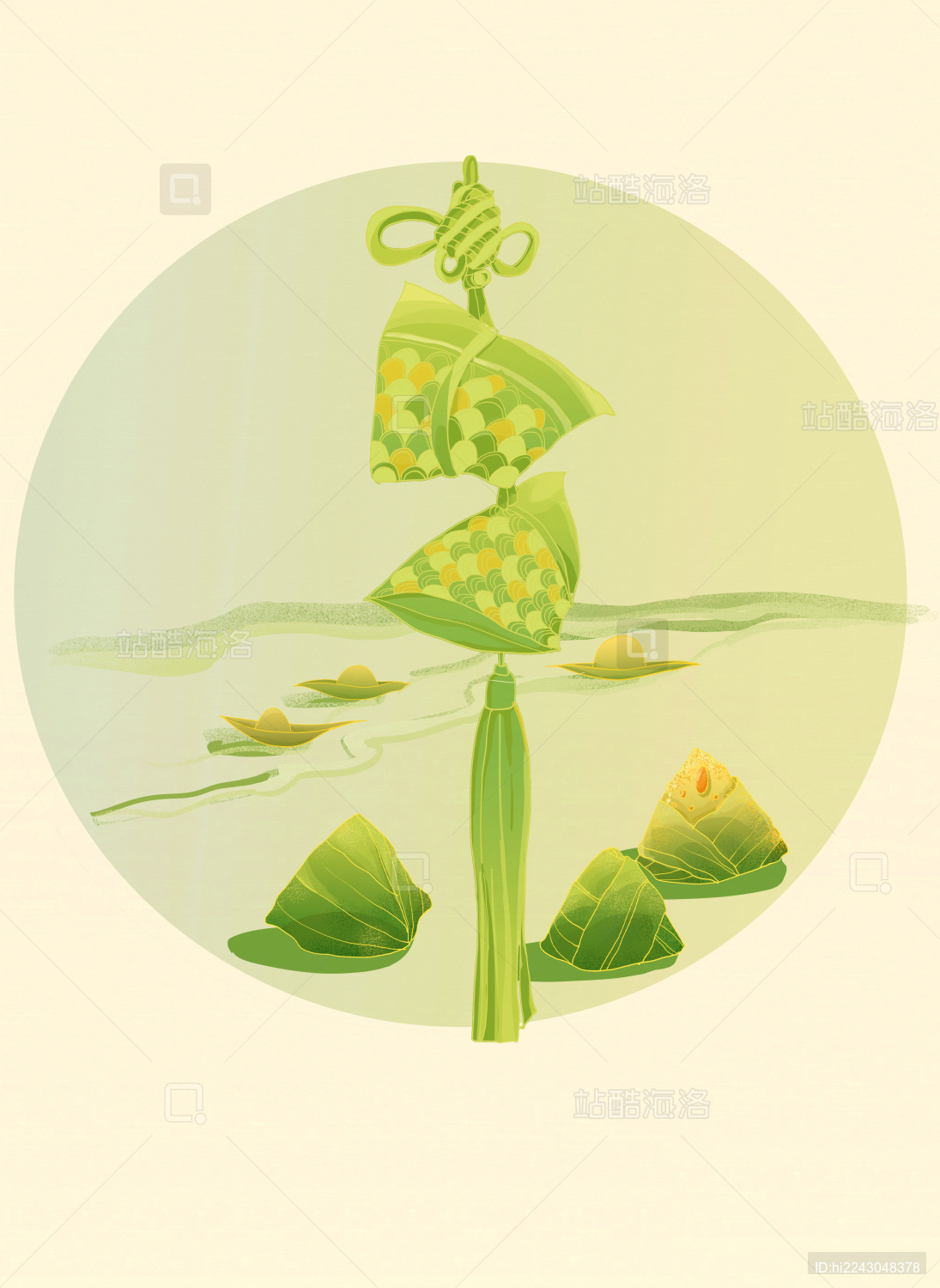 国潮端午香囊粽子