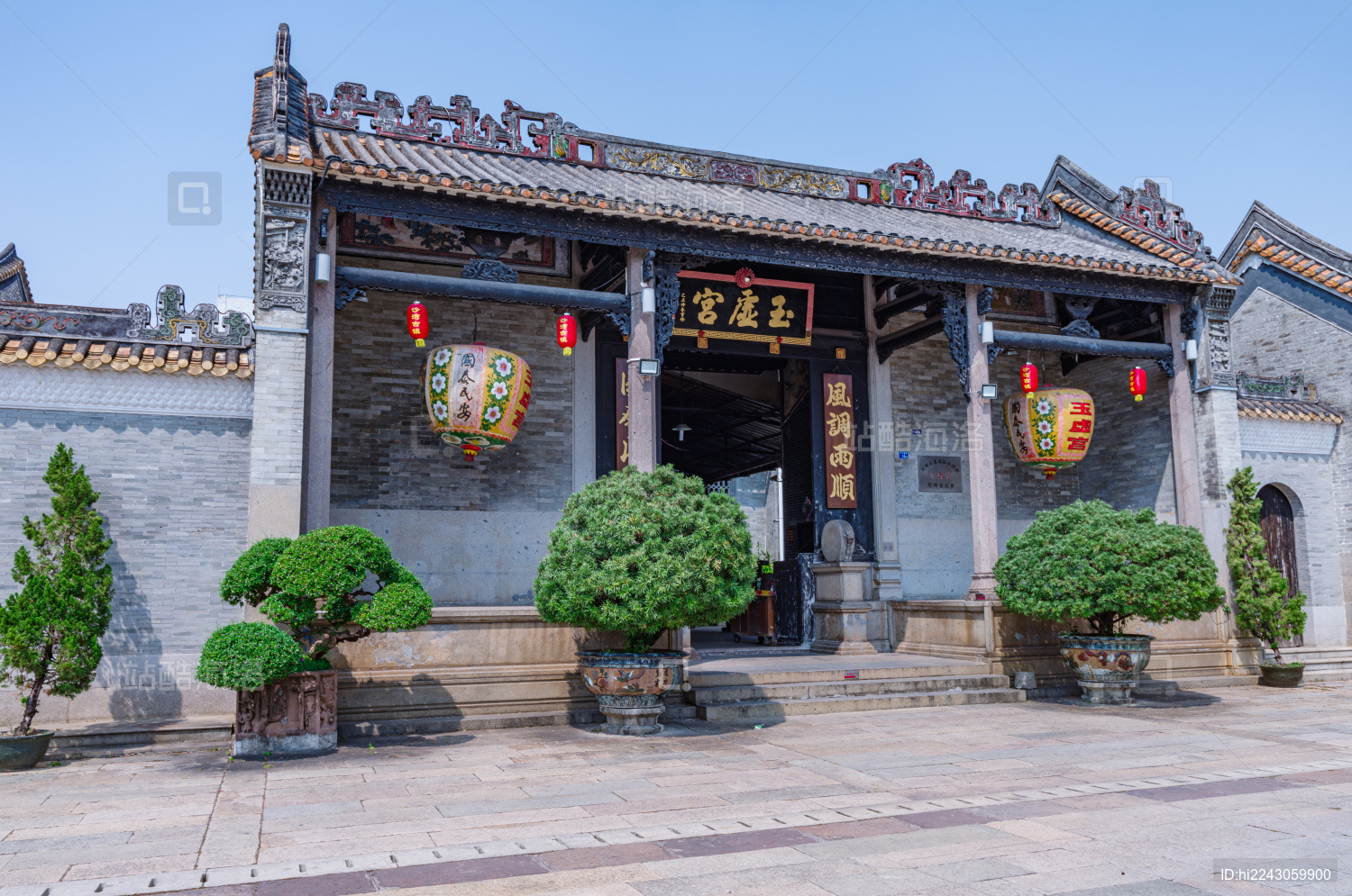 广州番禺沙湾古镇玉虚宫传统中式古建筑