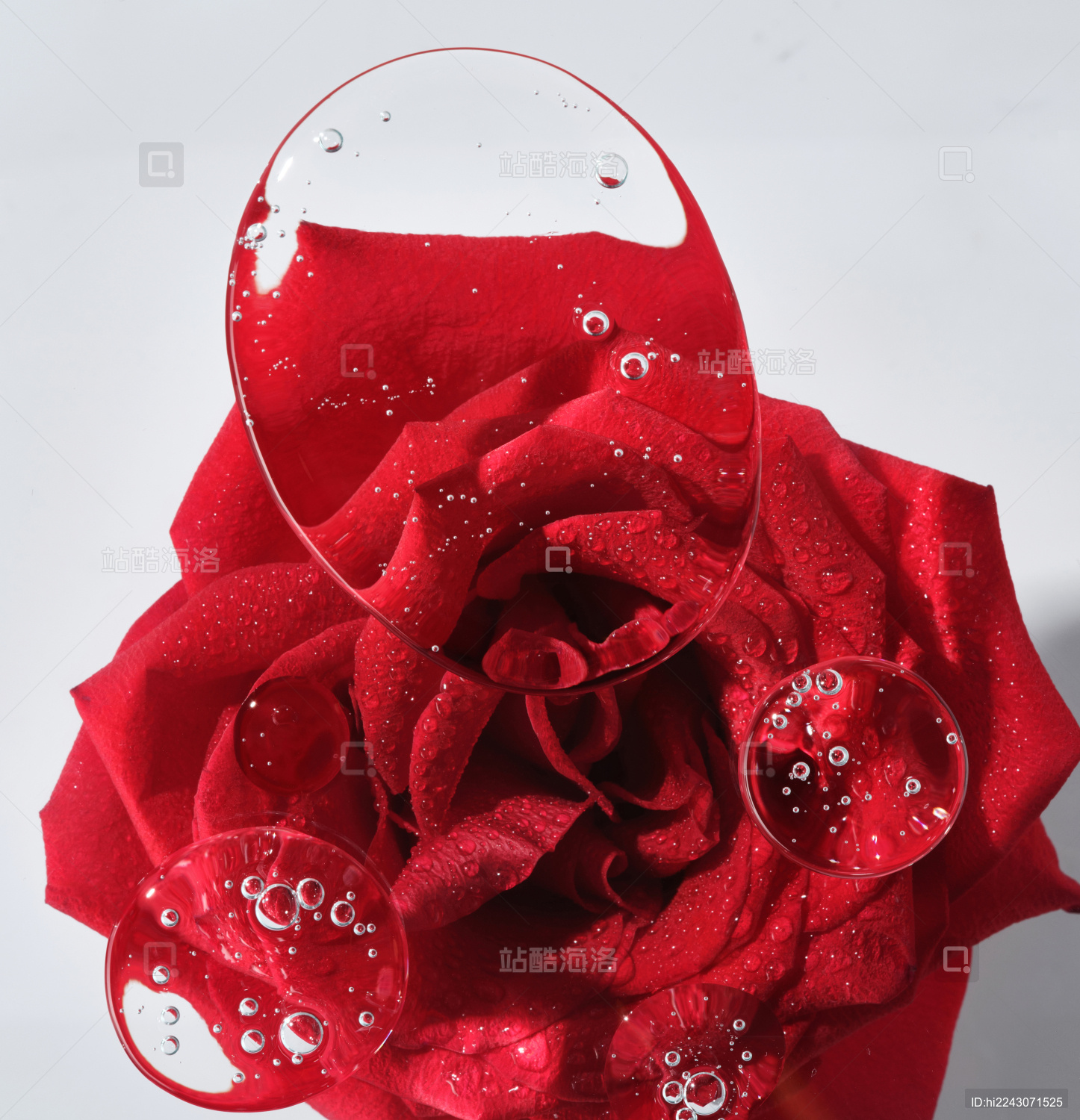 玫瑰精油质地特写