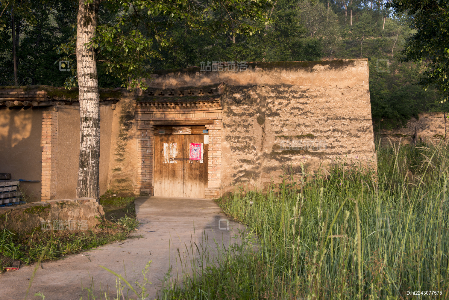 中国青海西宁湟源县农村风貌