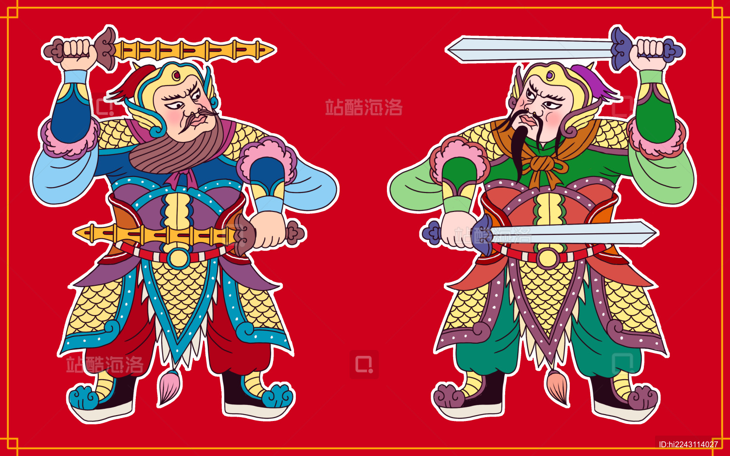 中国古代神话人物门神