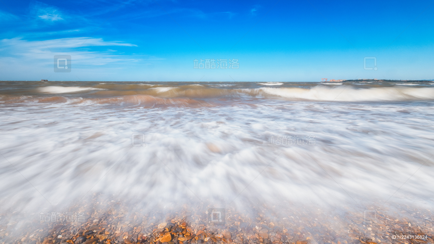 冬季大海慢门摄影