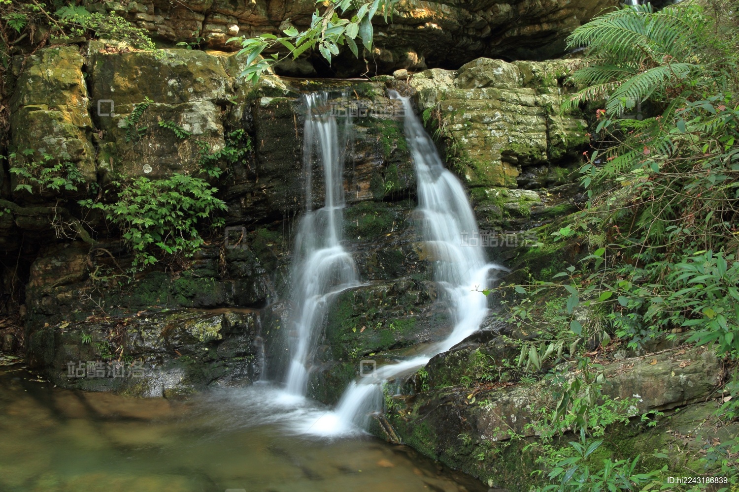 桂林灵川神岭瀑布