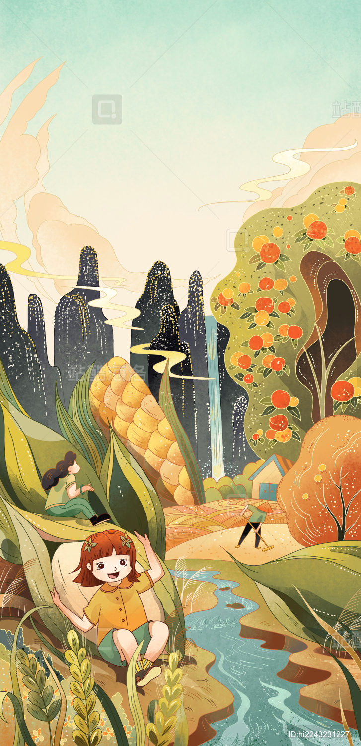 芒种二十四节气插画