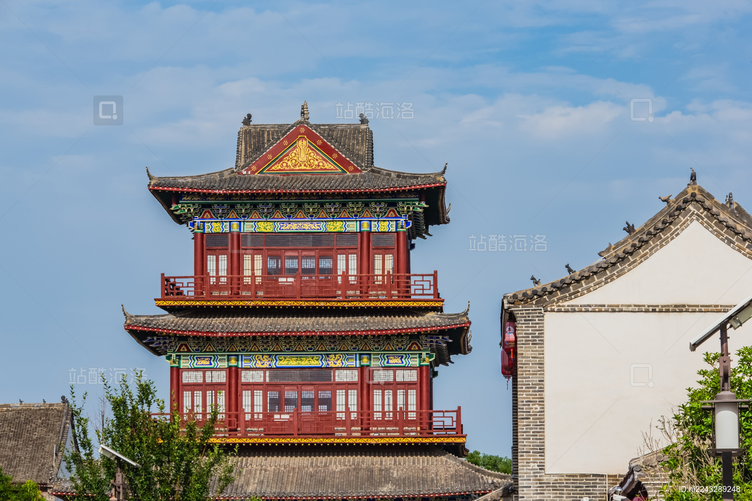 河南省濮阳市班家古镇晴雨楼园林建筑