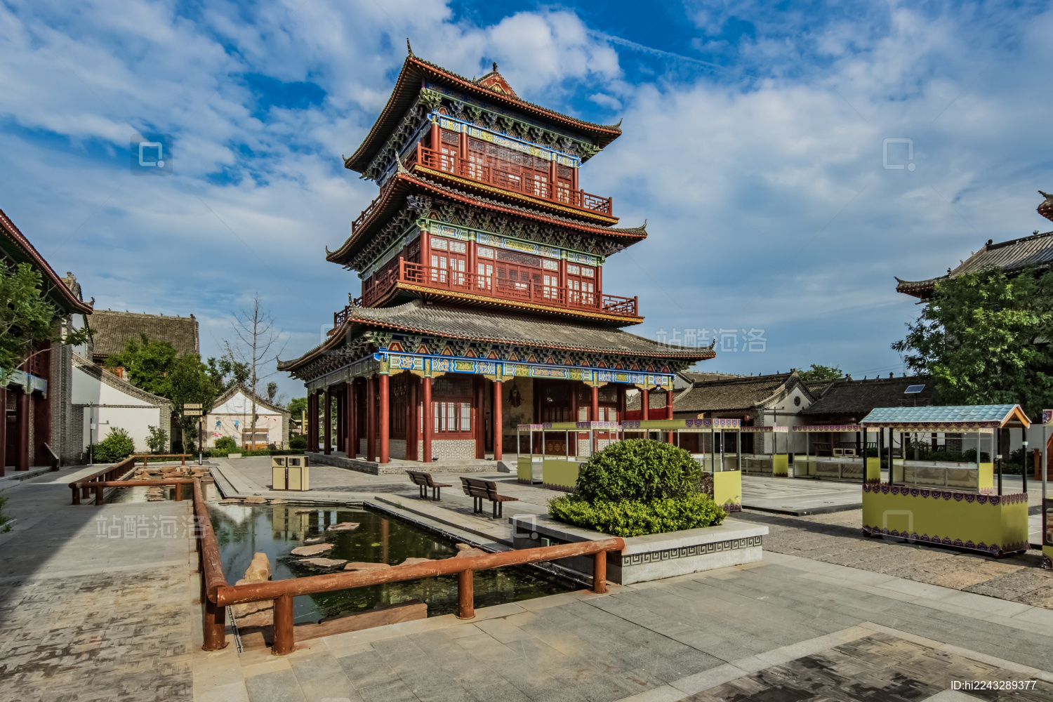 河南省濮阳市班家古镇晴雨楼园林建筑