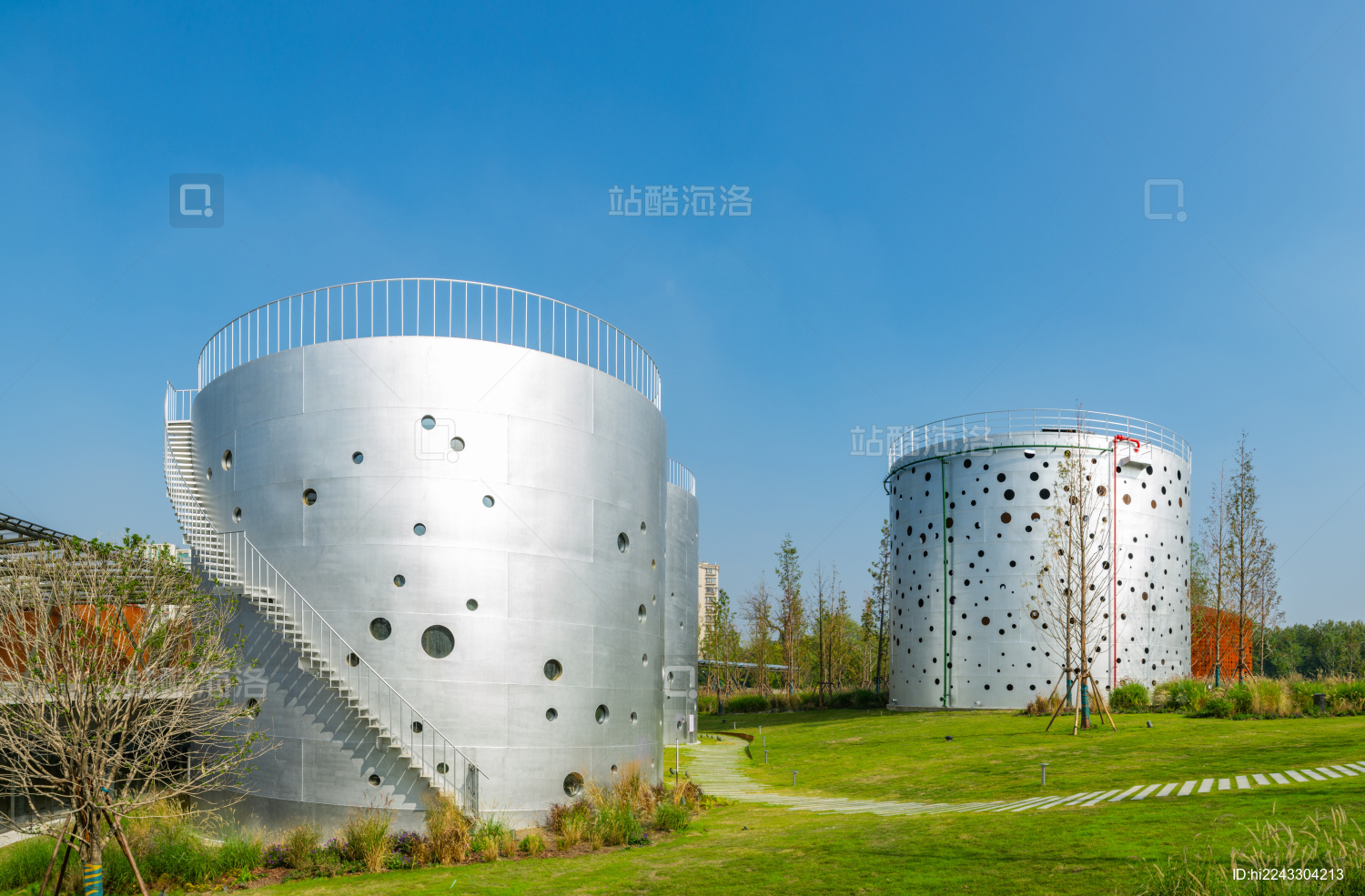 中国浙江杭州拱墅区小河公园景观