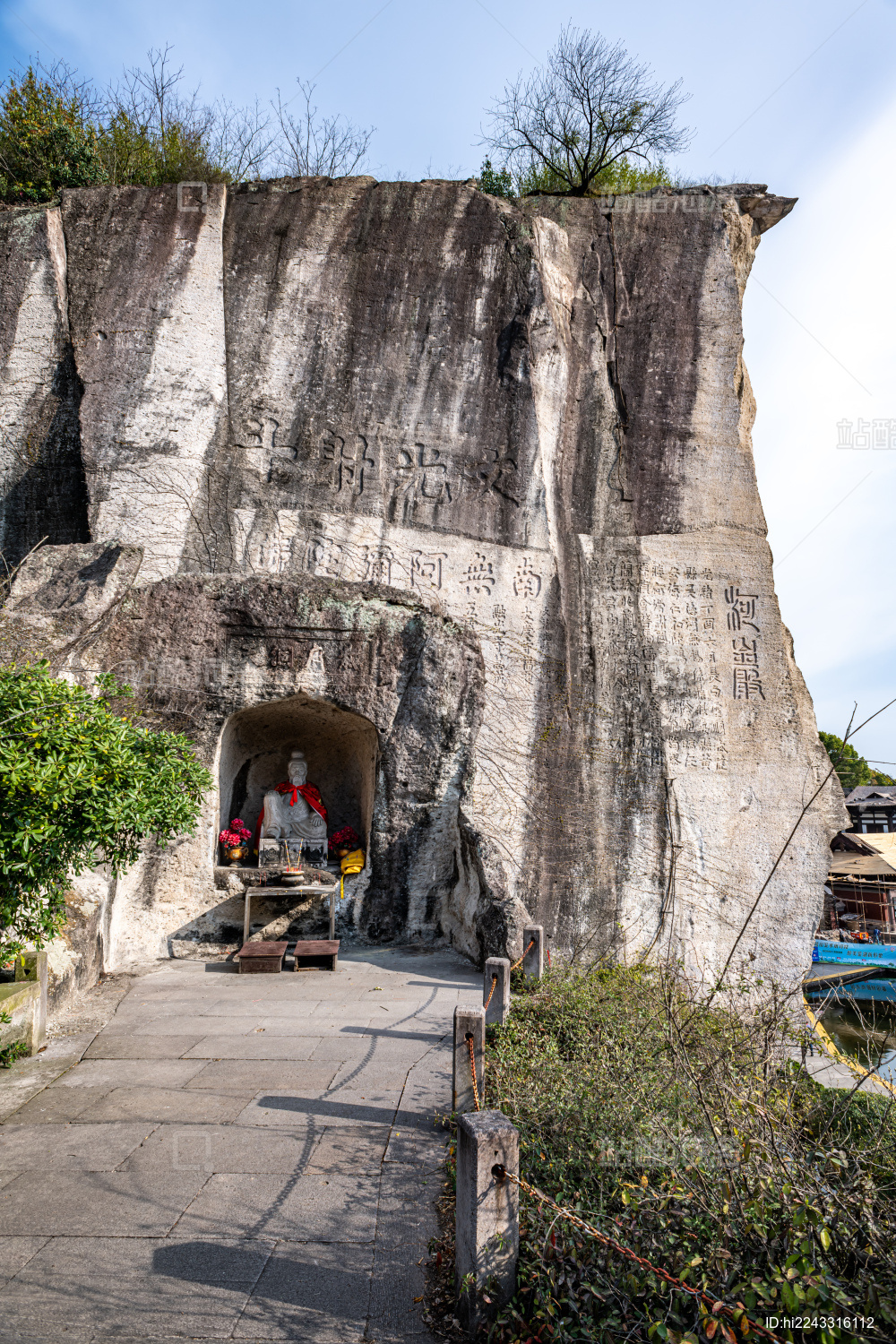 浙江绍兴柯岩风景区镜湖鉴湖鲁镇景观景点