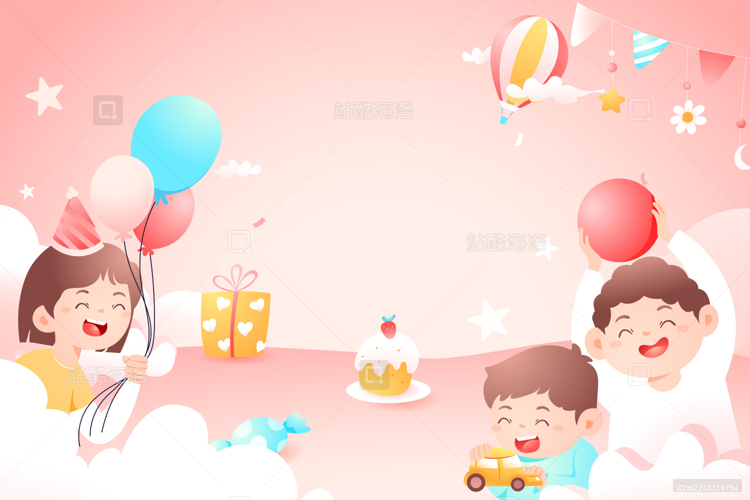 婴儿宝宝矢量插画