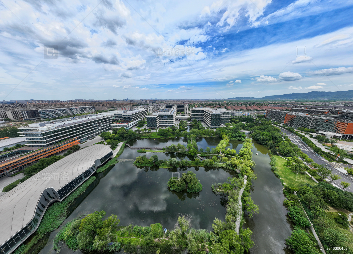 中国杭州阿里巴巴西溪园区全景图