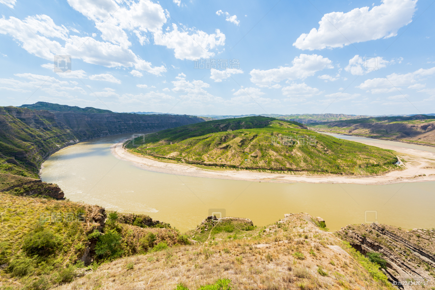 山西吕梁石楼县天下黄河第一湾