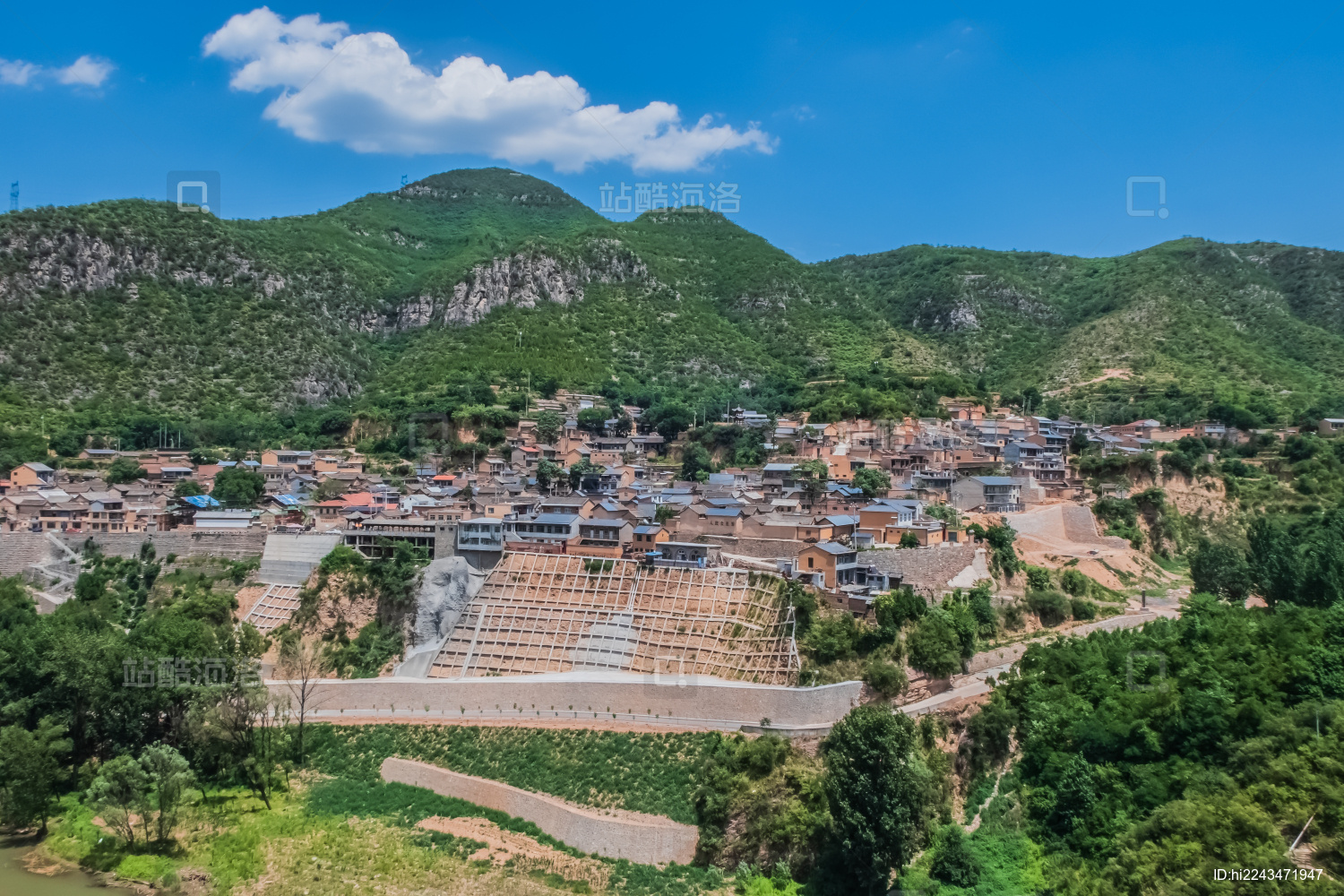 中国山西省平顺县太行山奥治村民宿建筑