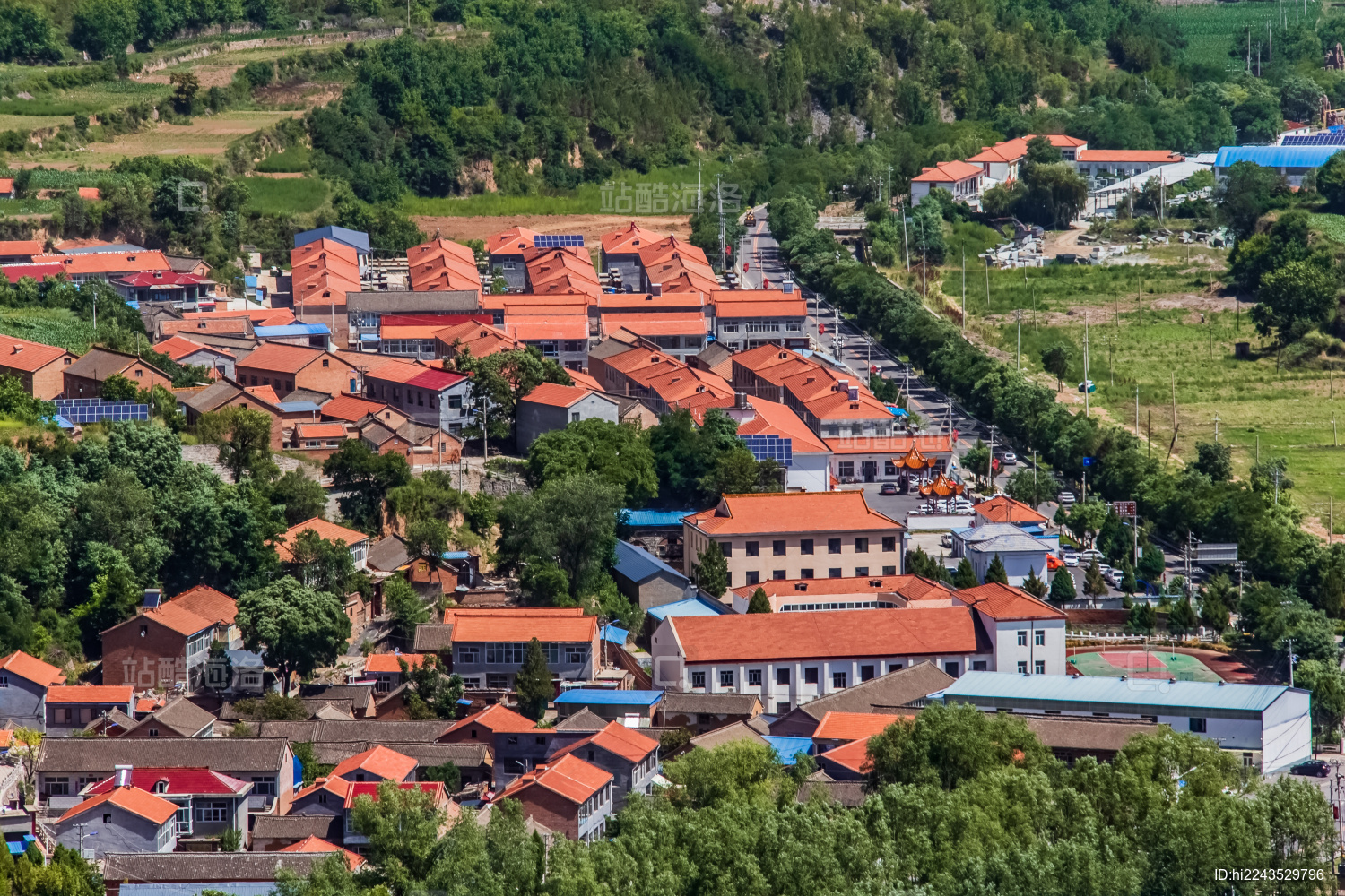 中国山西省平顺县太行山西沟村山寨建筑