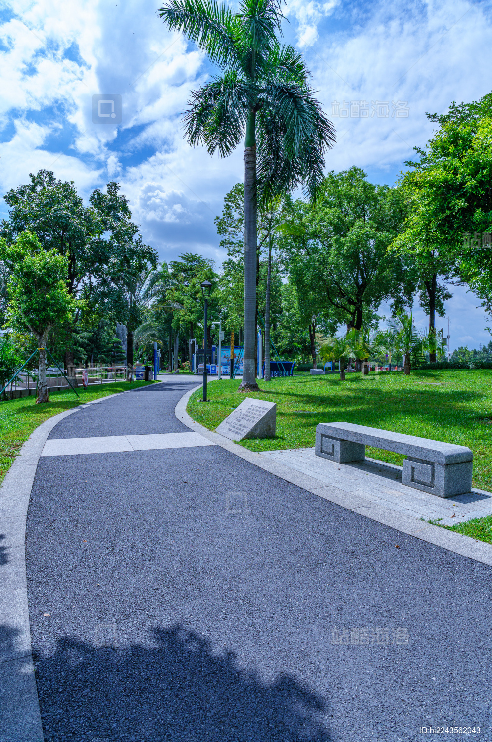 广州番禺长洲岛中山公园园林小路