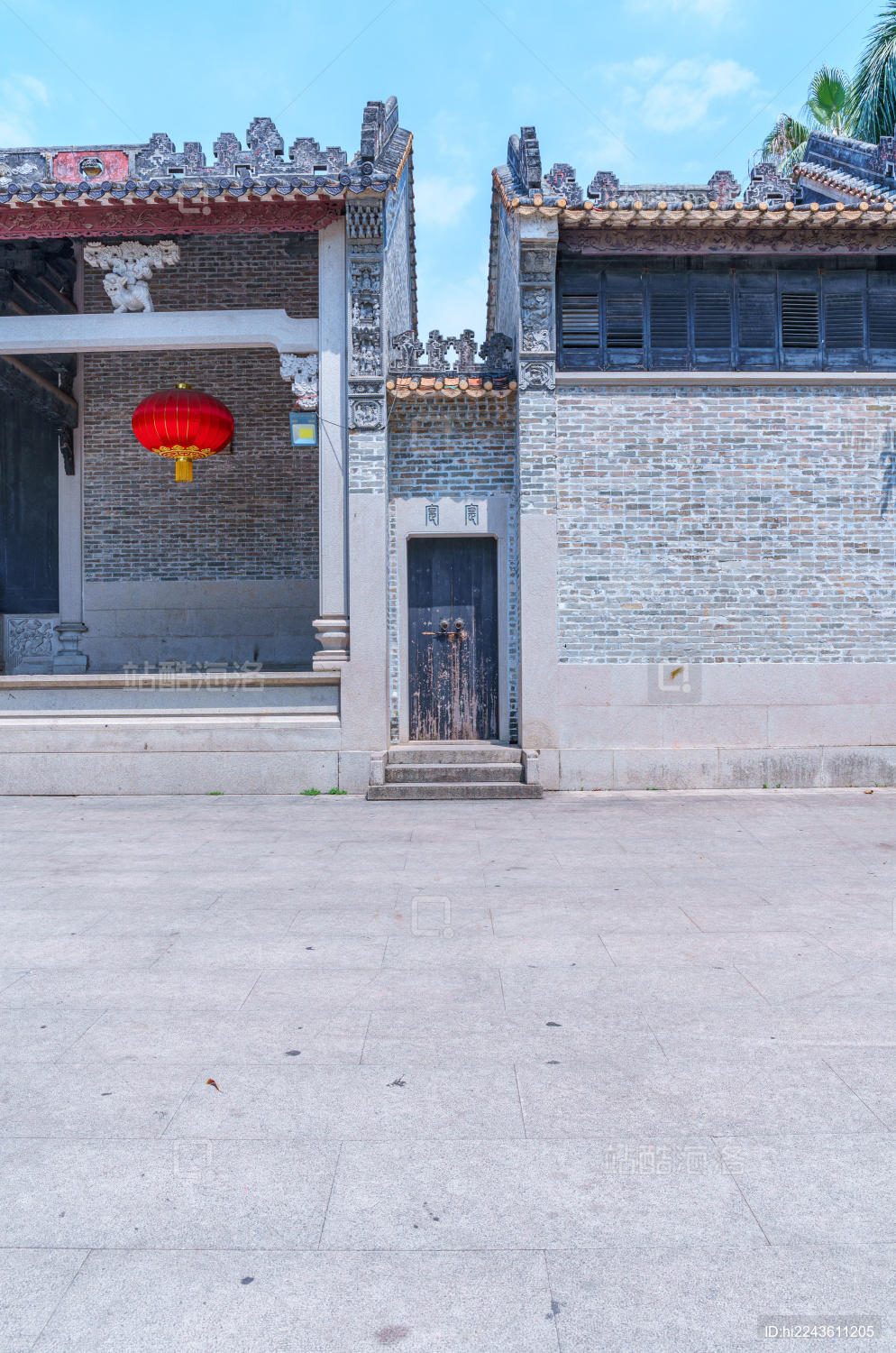 广州海珠小洲村简氏宗祠传统中式古建筑民居