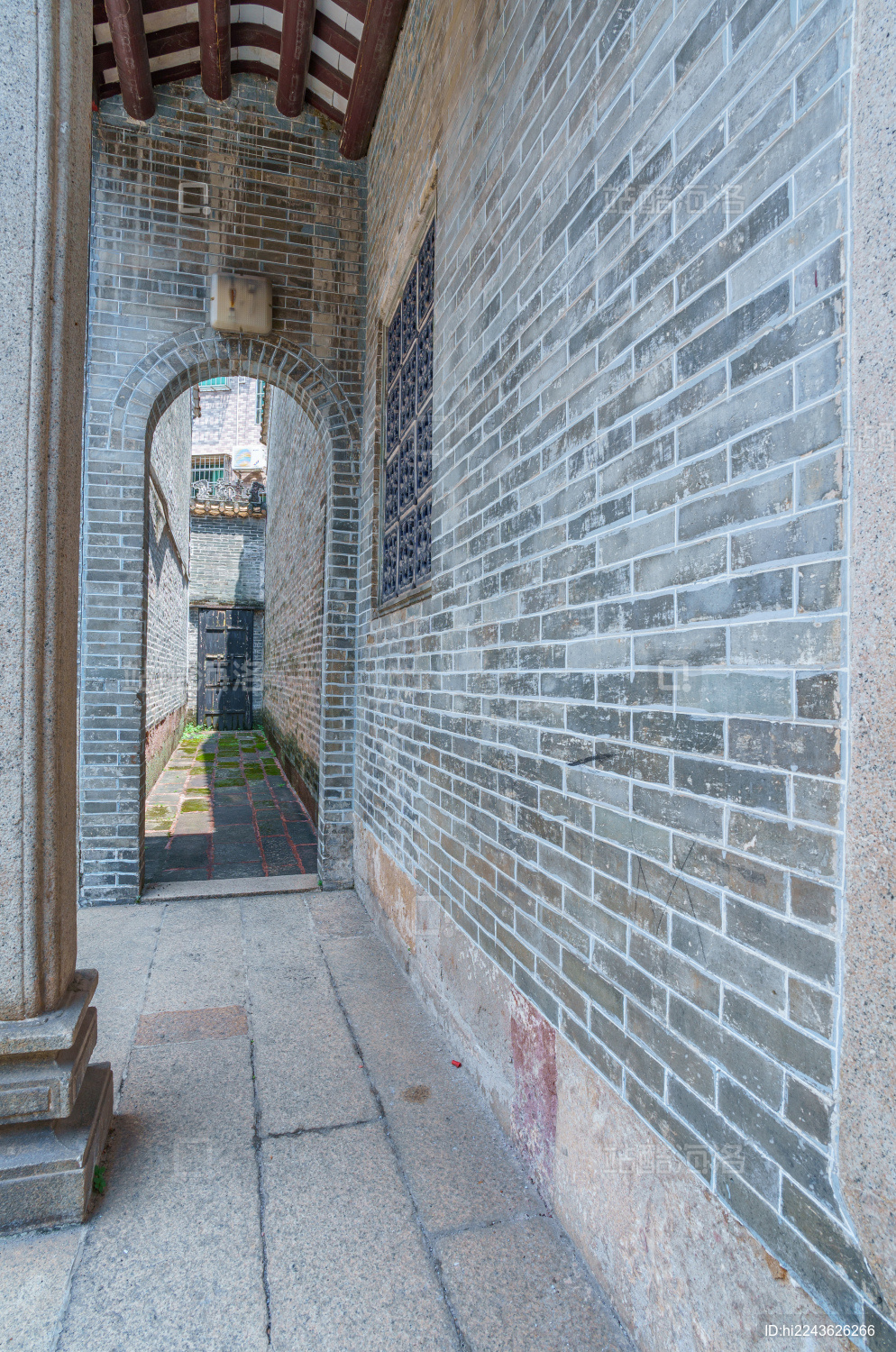 广州海珠小洲村简氏宗祠传统民居老建筑