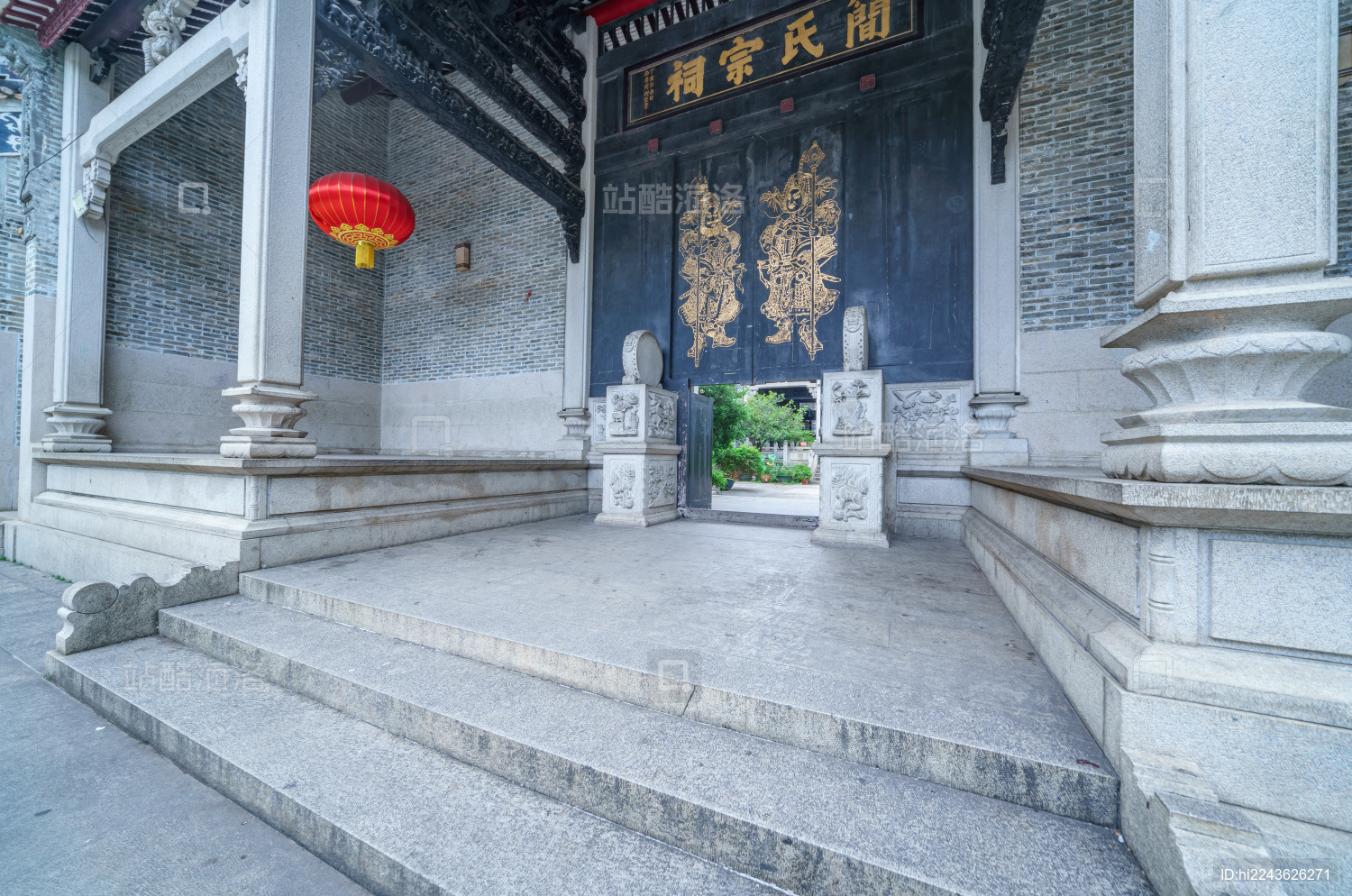 广州海珠小洲村简氏宗祠传统民居老建筑