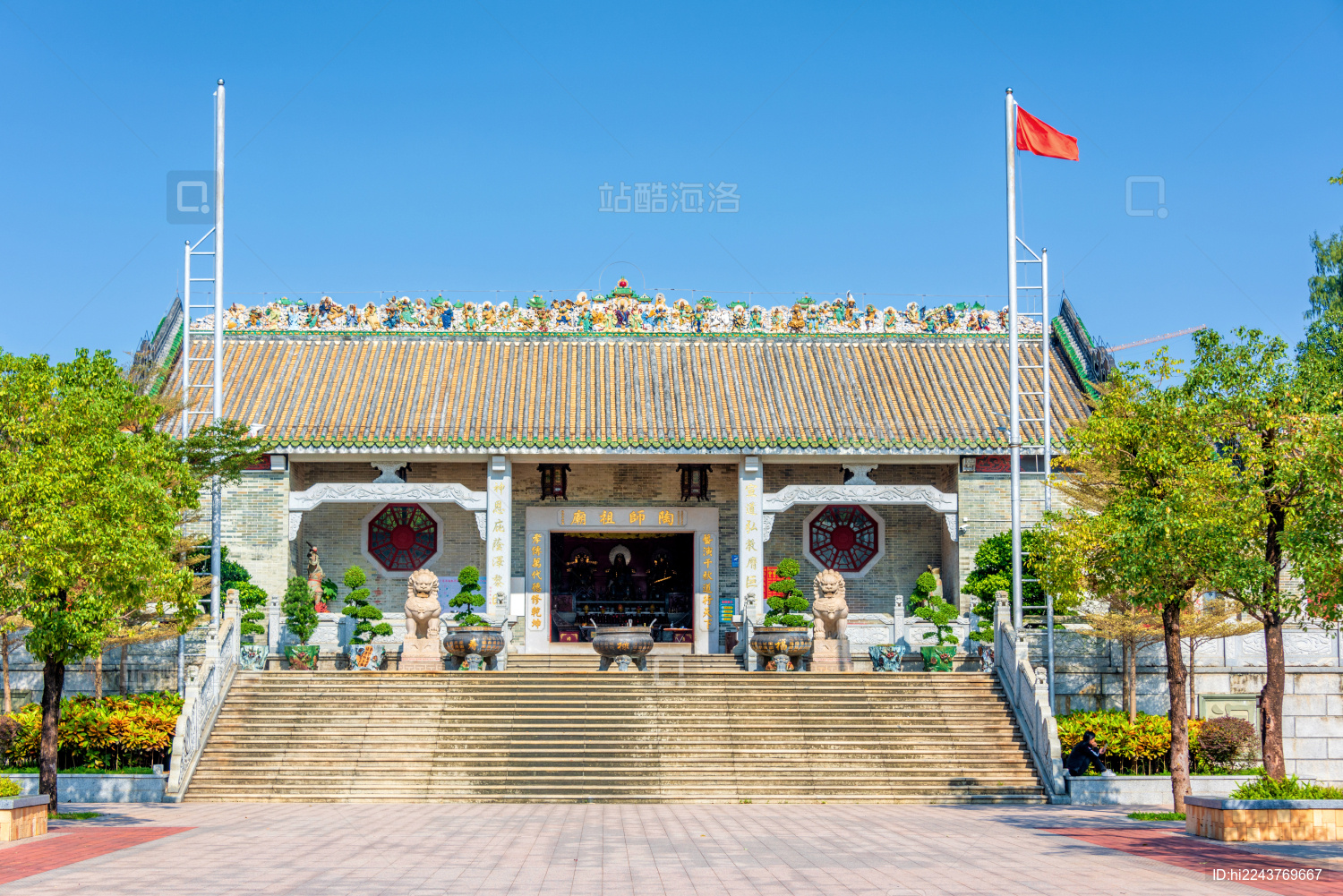 中国广东佛山石湾公园陶师祖庙