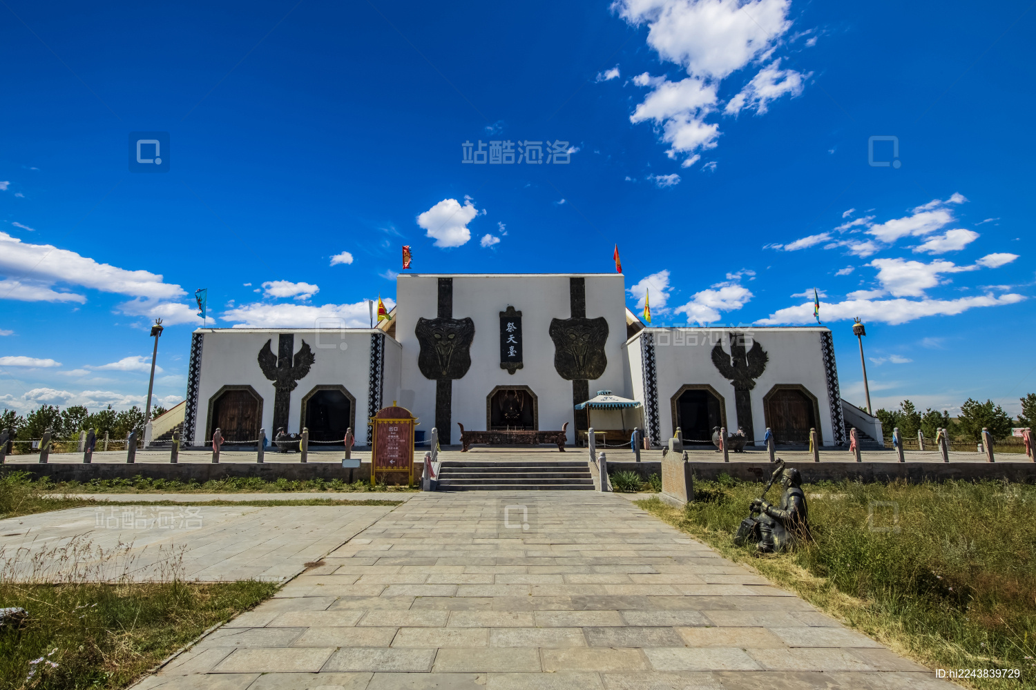 中国河北省丰宁县大汗行宫景区祭天台建筑