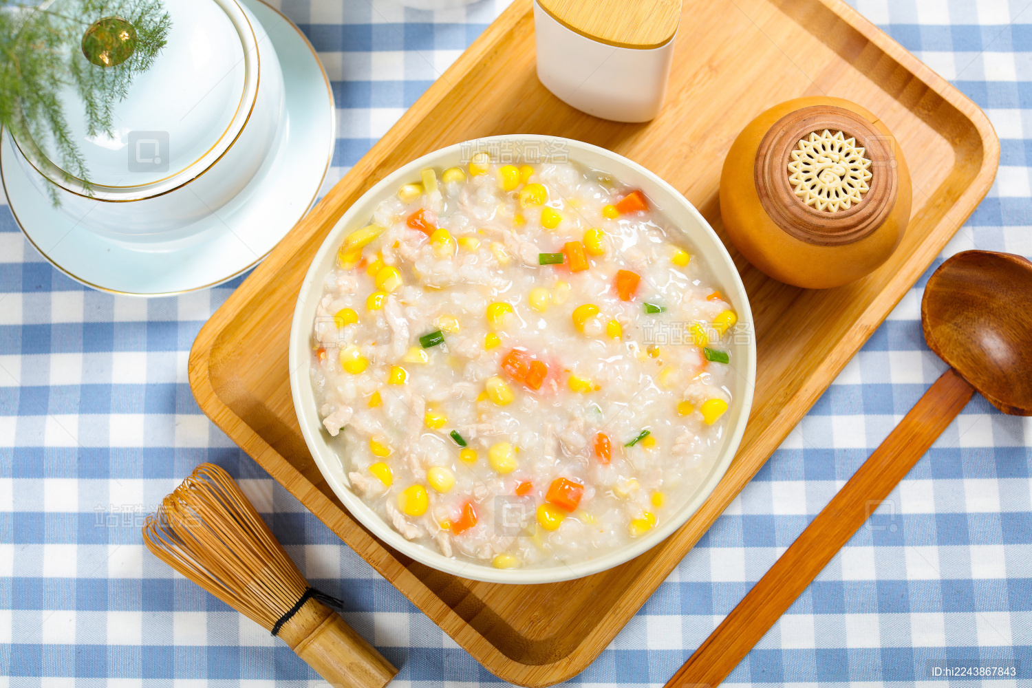 营养美味早餐粥品瘦肉玉米粥