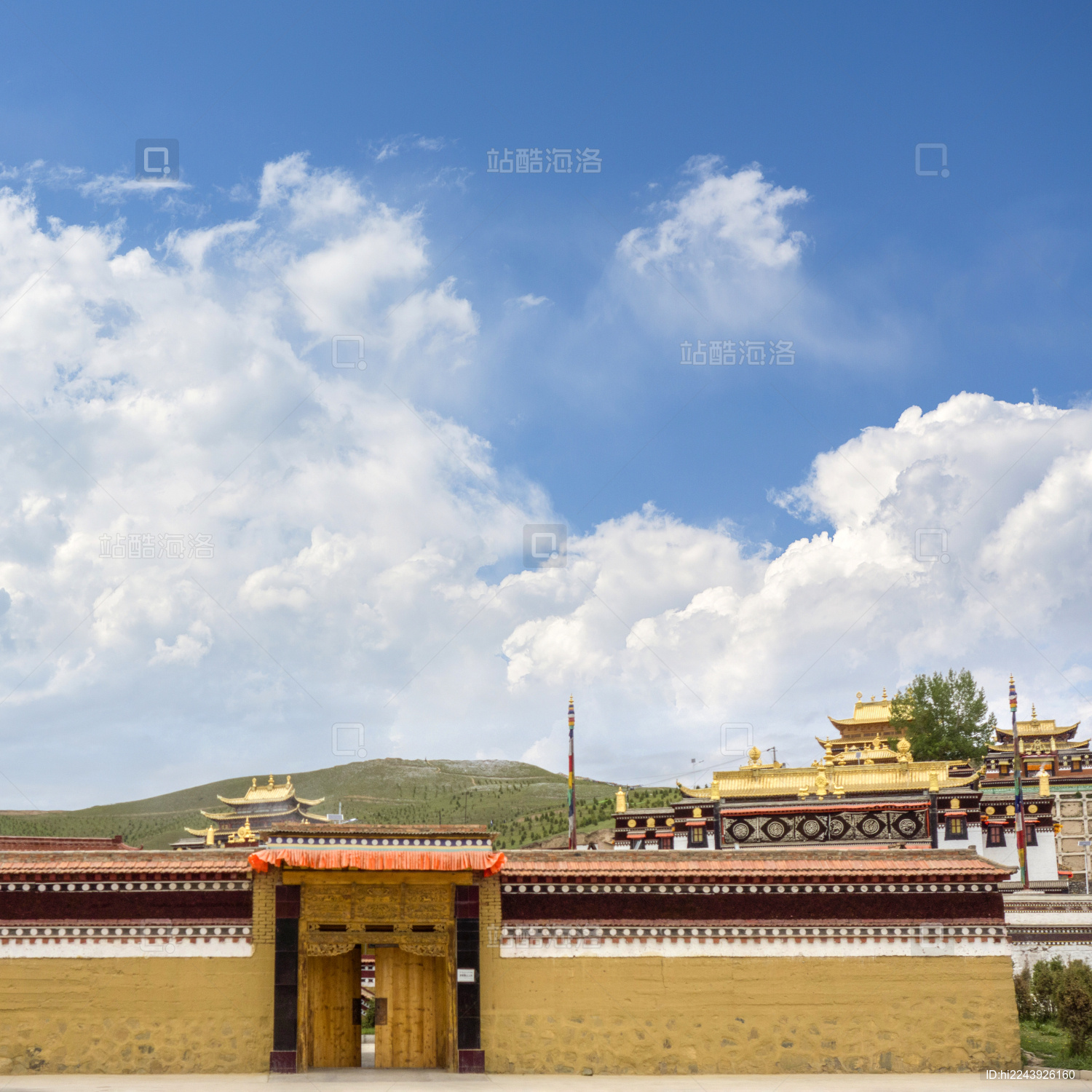 甘南合作寺建筑风光_站酷海洛_正版图片_视频_字体_音乐素材交易平台_站酷旗下品牌