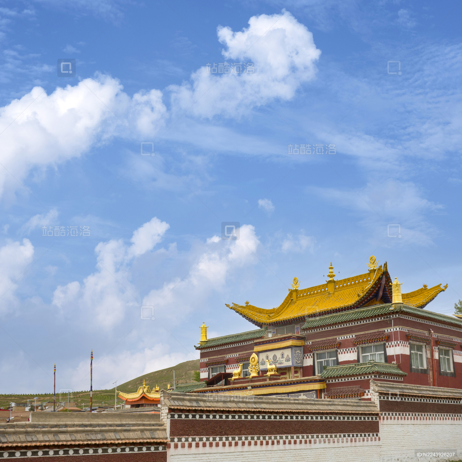 甘南合作寺建筑风光_站酷海洛_正版图片_视频_字体_音乐素材交易平台_站酷旗下品牌
