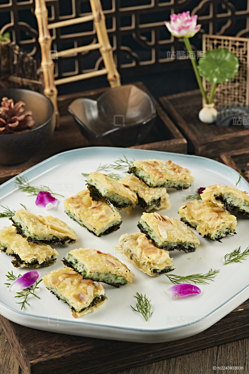 海苔紫菜蕨菜杏仁饼