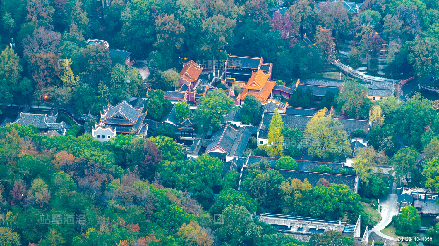 湖南长沙岳麓山湖南大学航拍
